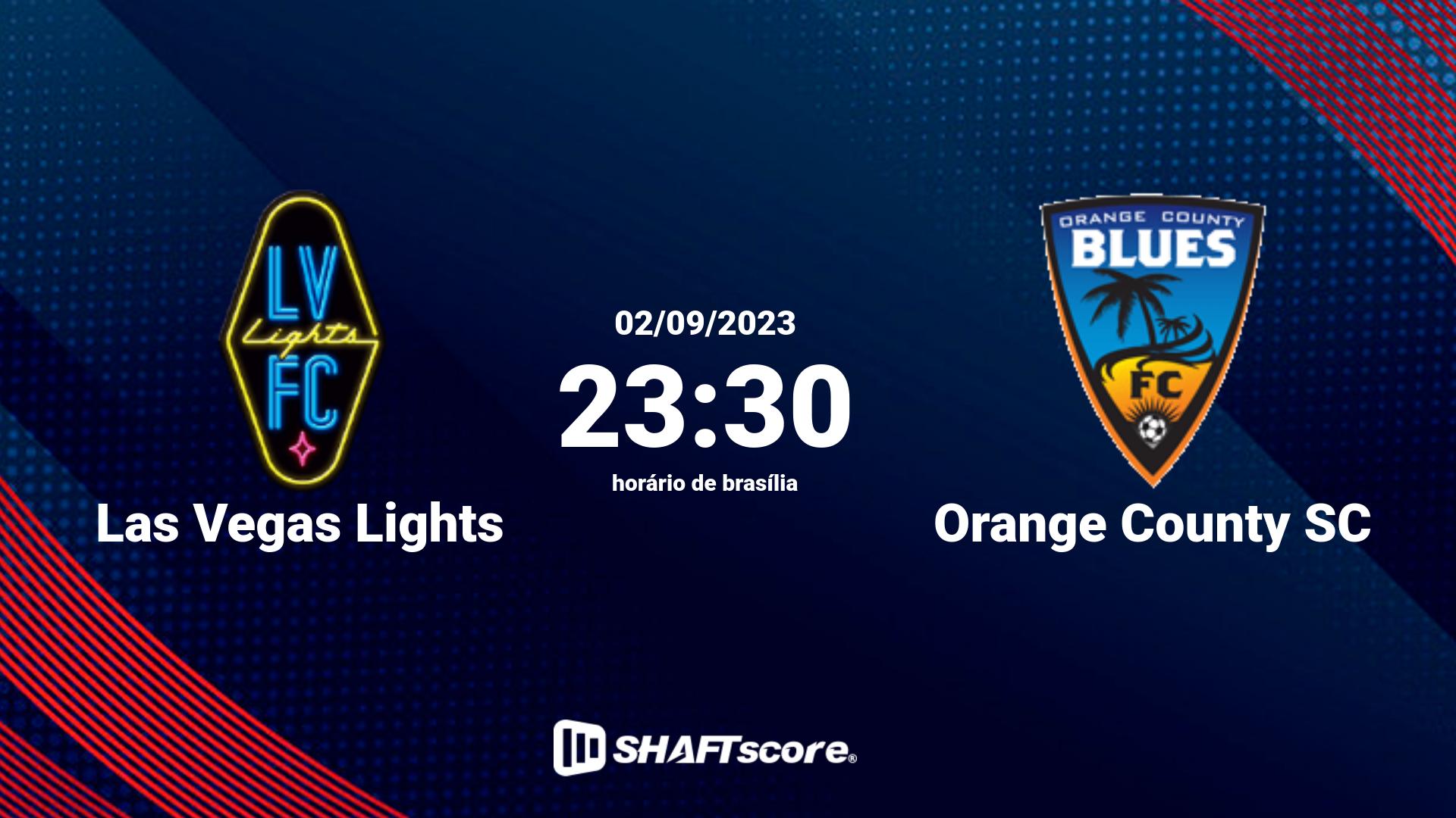 Estatísticas do jogo Las Vegas Lights vs Orange County SC 02.09 23:30