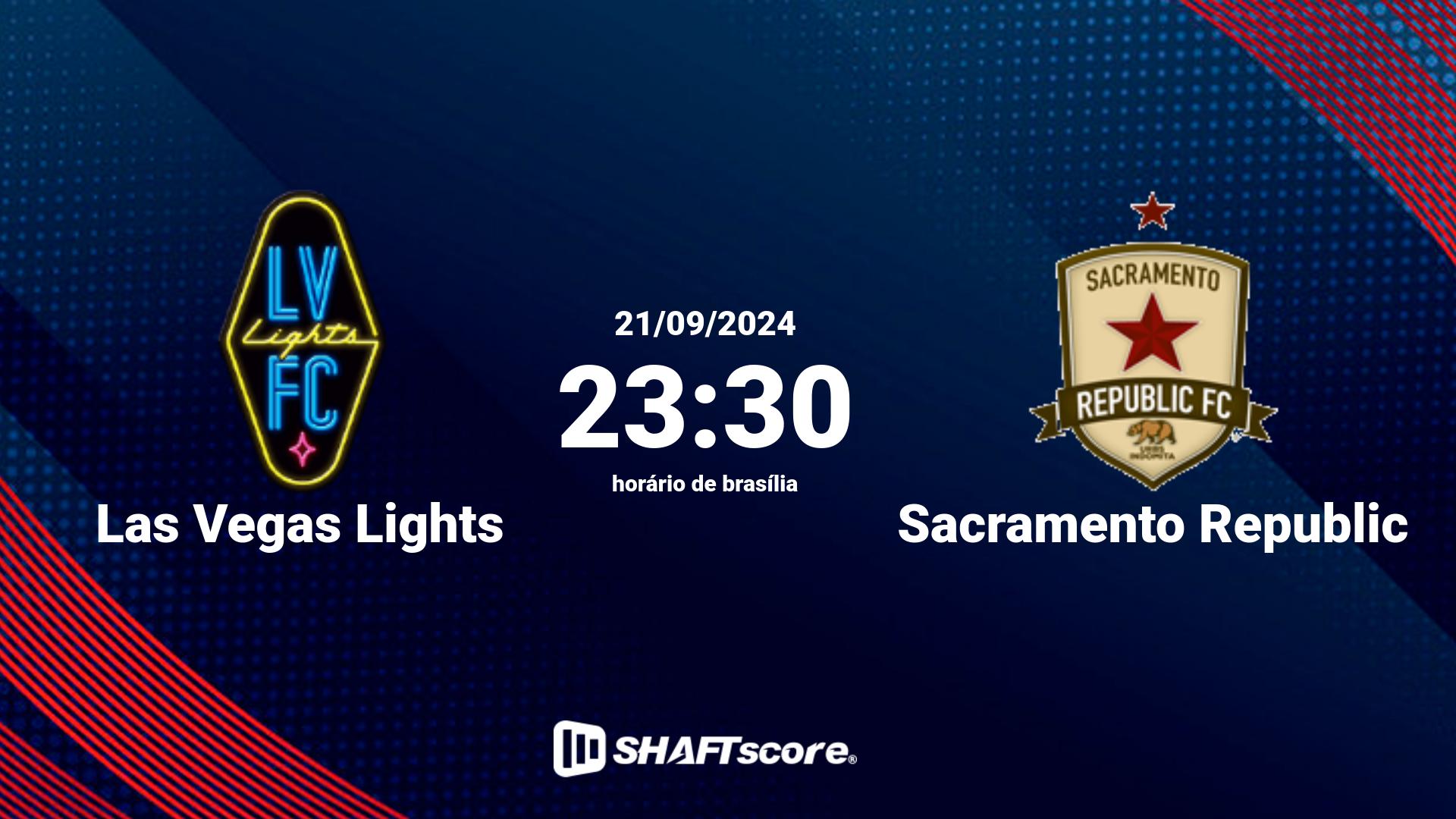 Estatísticas do jogo Las Vegas Lights vs Sacramento Republic 21.09 23:30