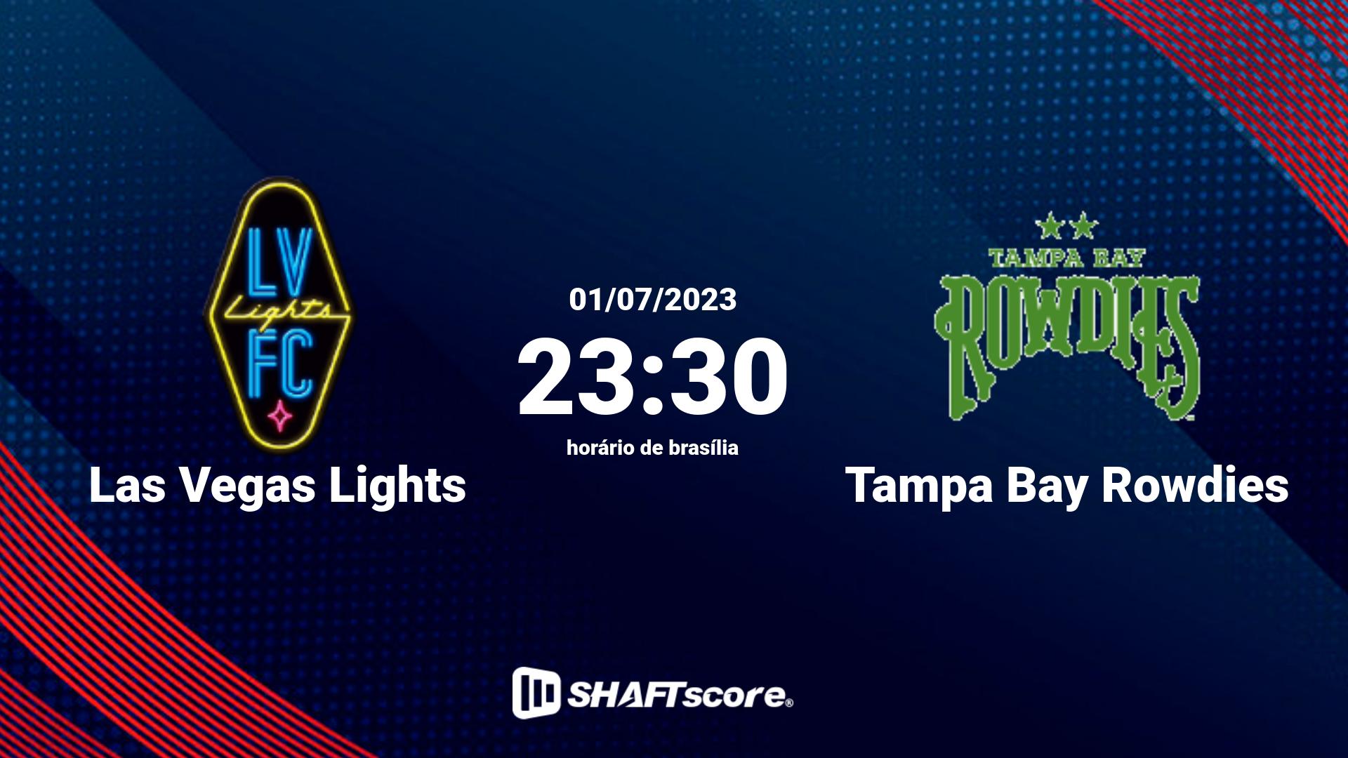 Estatísticas do jogo Las Vegas Lights vs Tampa Bay Rowdies 01.07 23:30