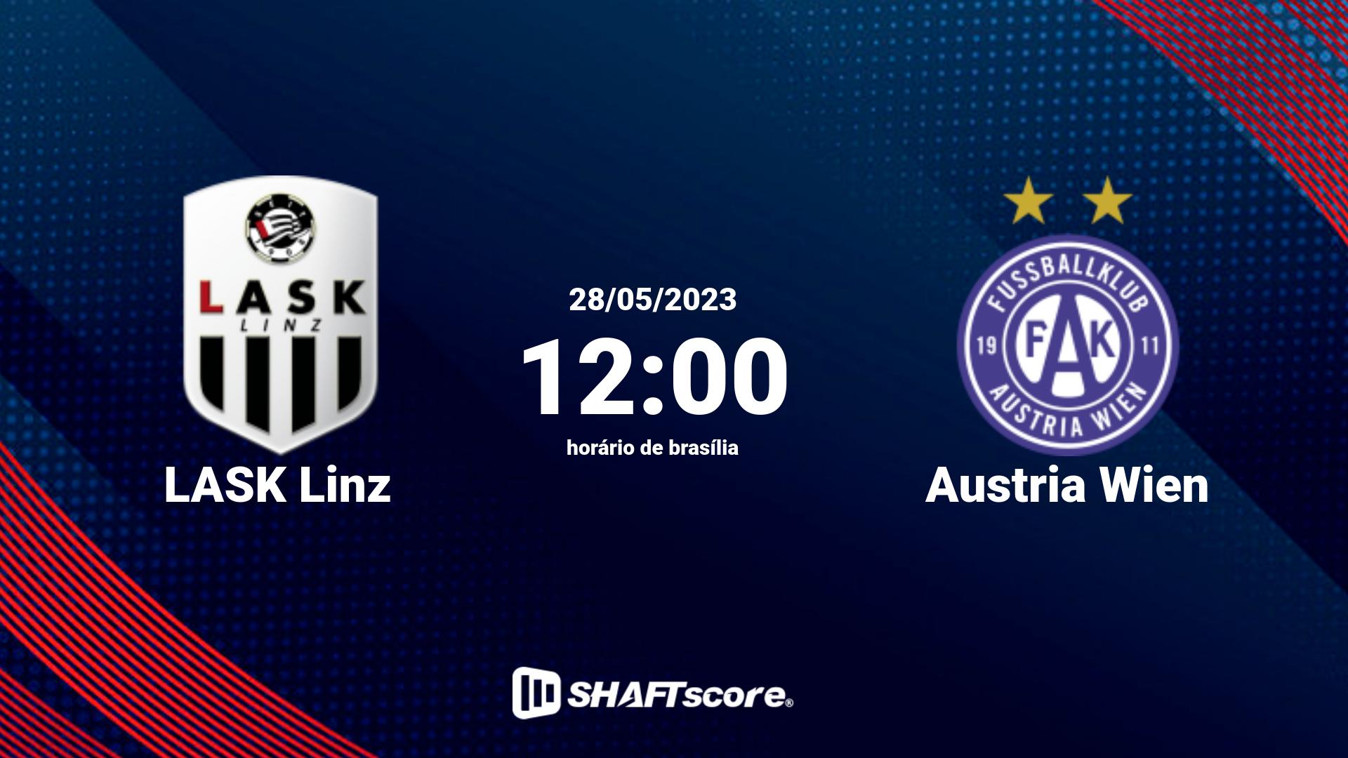 Estatísticas do jogo LASK Linz vs Austria Wien 28.05 12:00