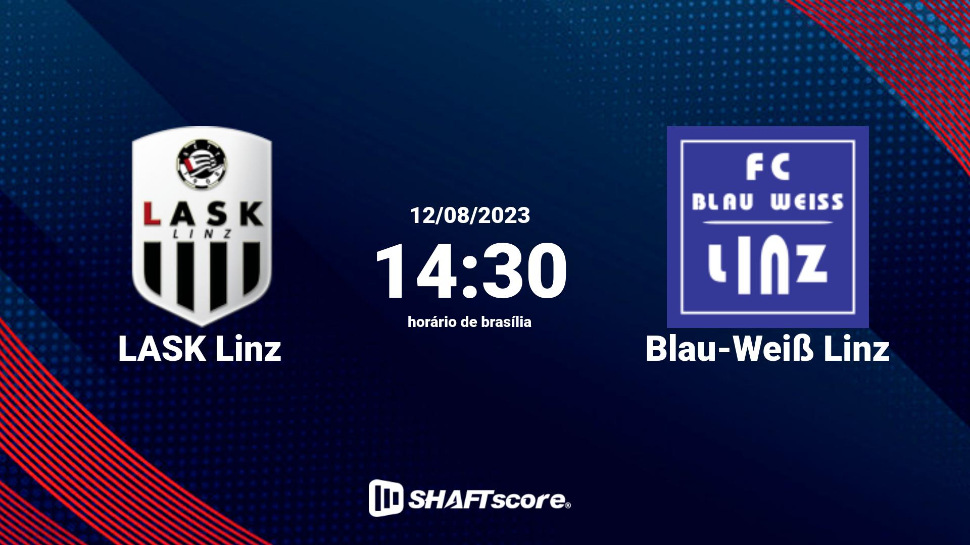 Estatísticas do jogo LASK Linz vs Blau-Weiß Linz 12.08 14:30