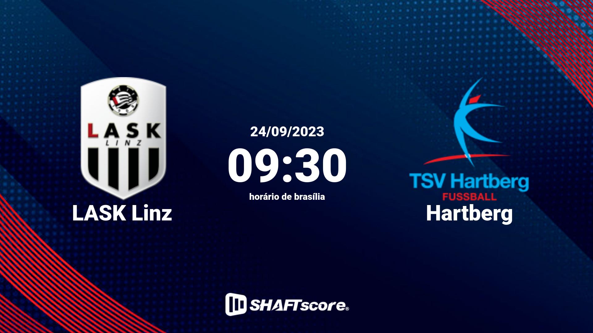 Estatísticas do jogo LASK Linz vs Hartberg 24.09 09:30