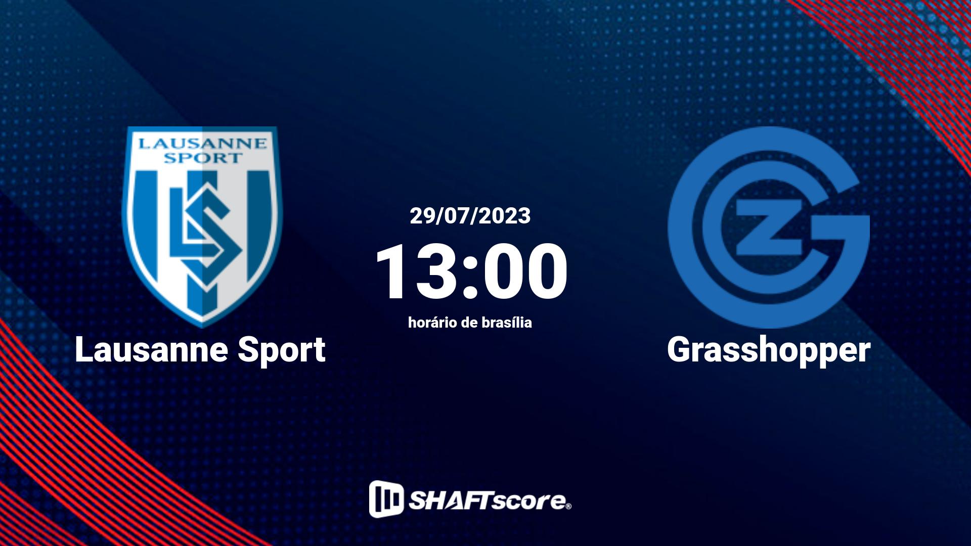 Estatísticas do jogo Lausanne Sport vs Grasshopper 29.07 13:00