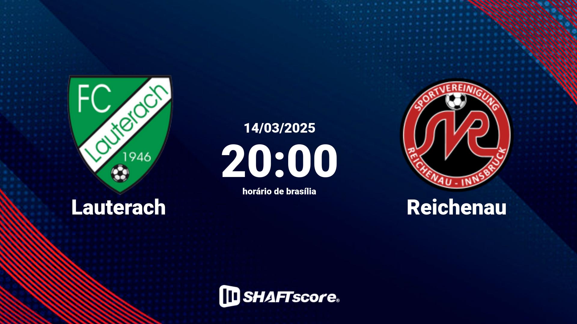 Estatísticas do jogo Lauterach vs Reichenau 14.03 20:00