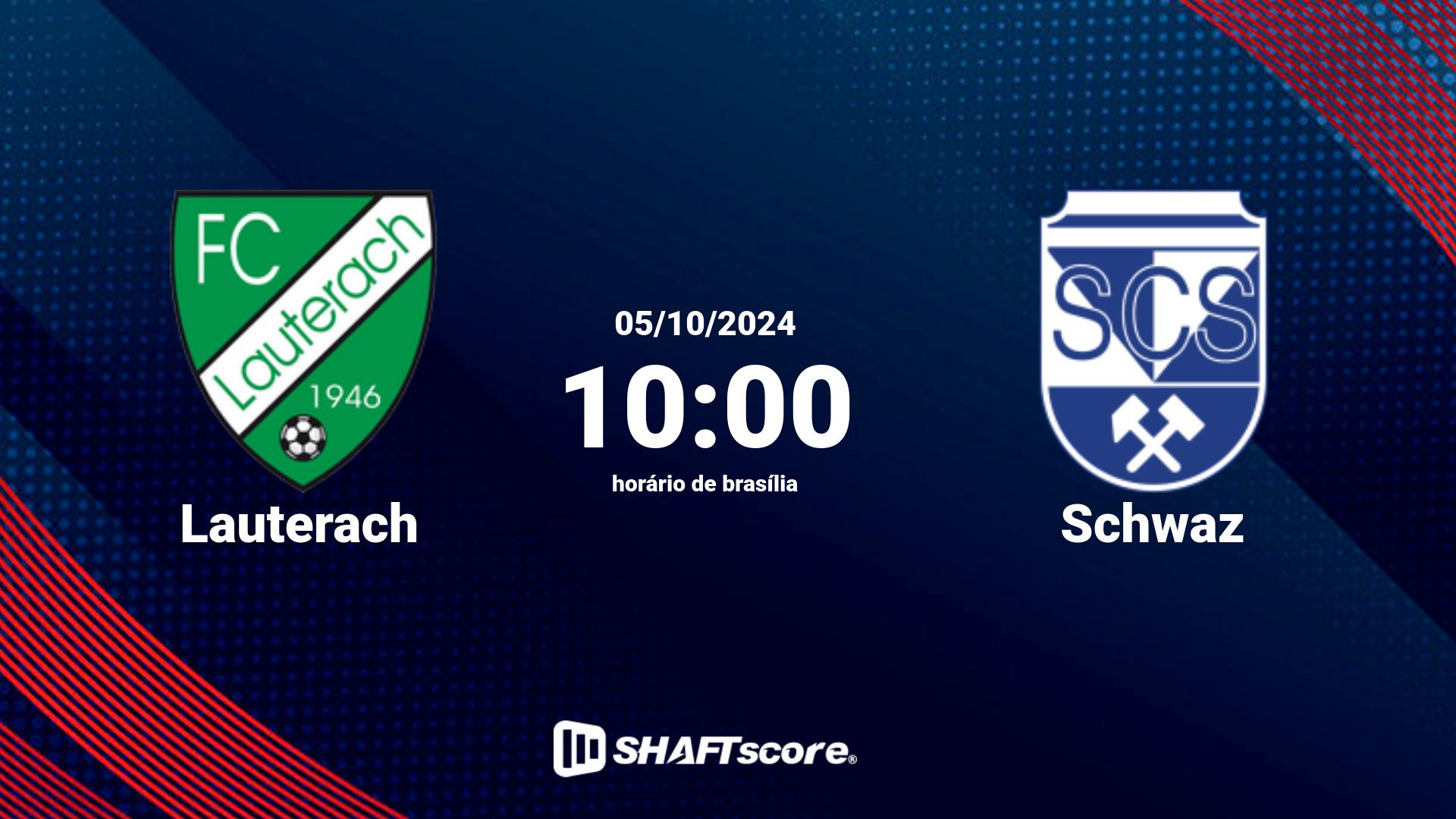 Estatísticas do jogo Lauterach vs Schwaz 05.10 10:00