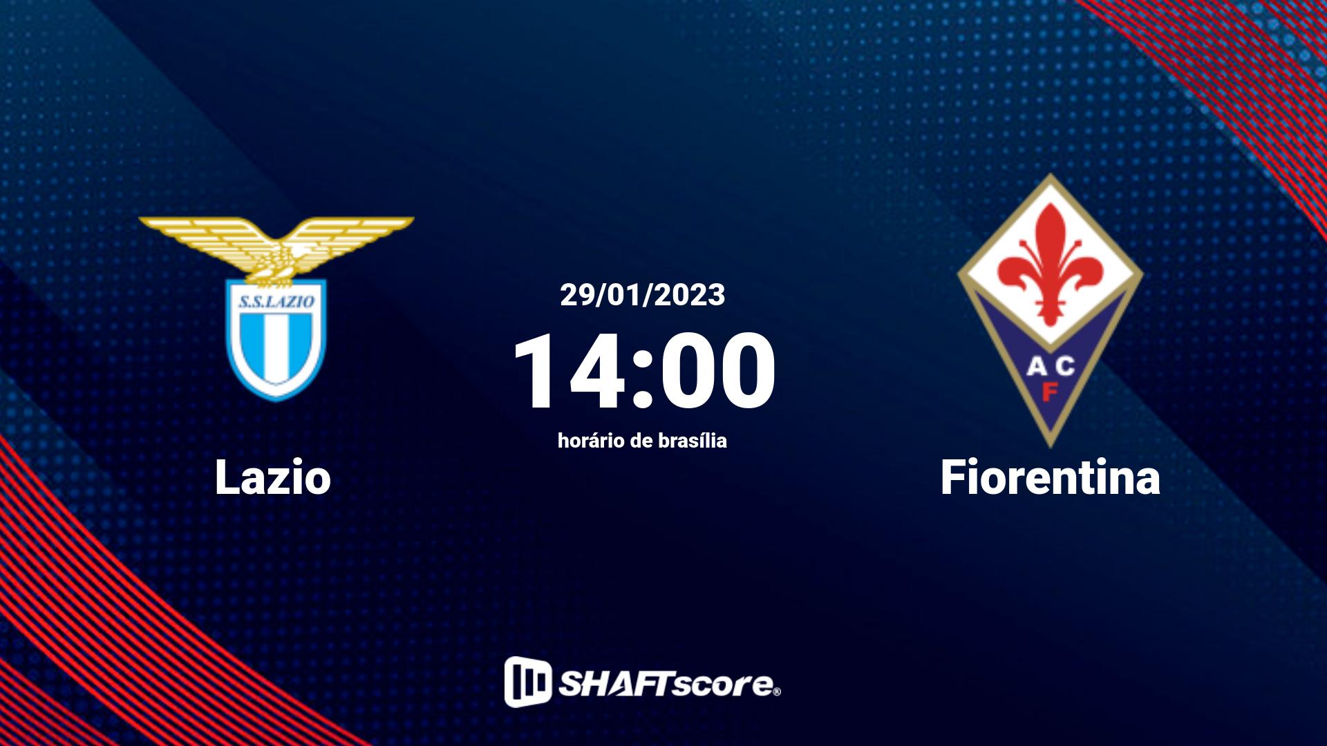 Estatísticas do jogo Lazio vs Fiorentina 29.01 14:00