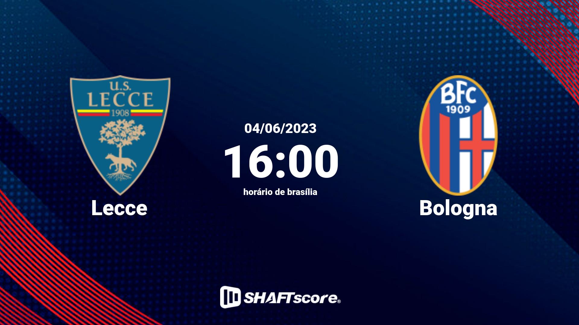 Estatísticas do jogo Lecce vs Bologna 04.06 16:00