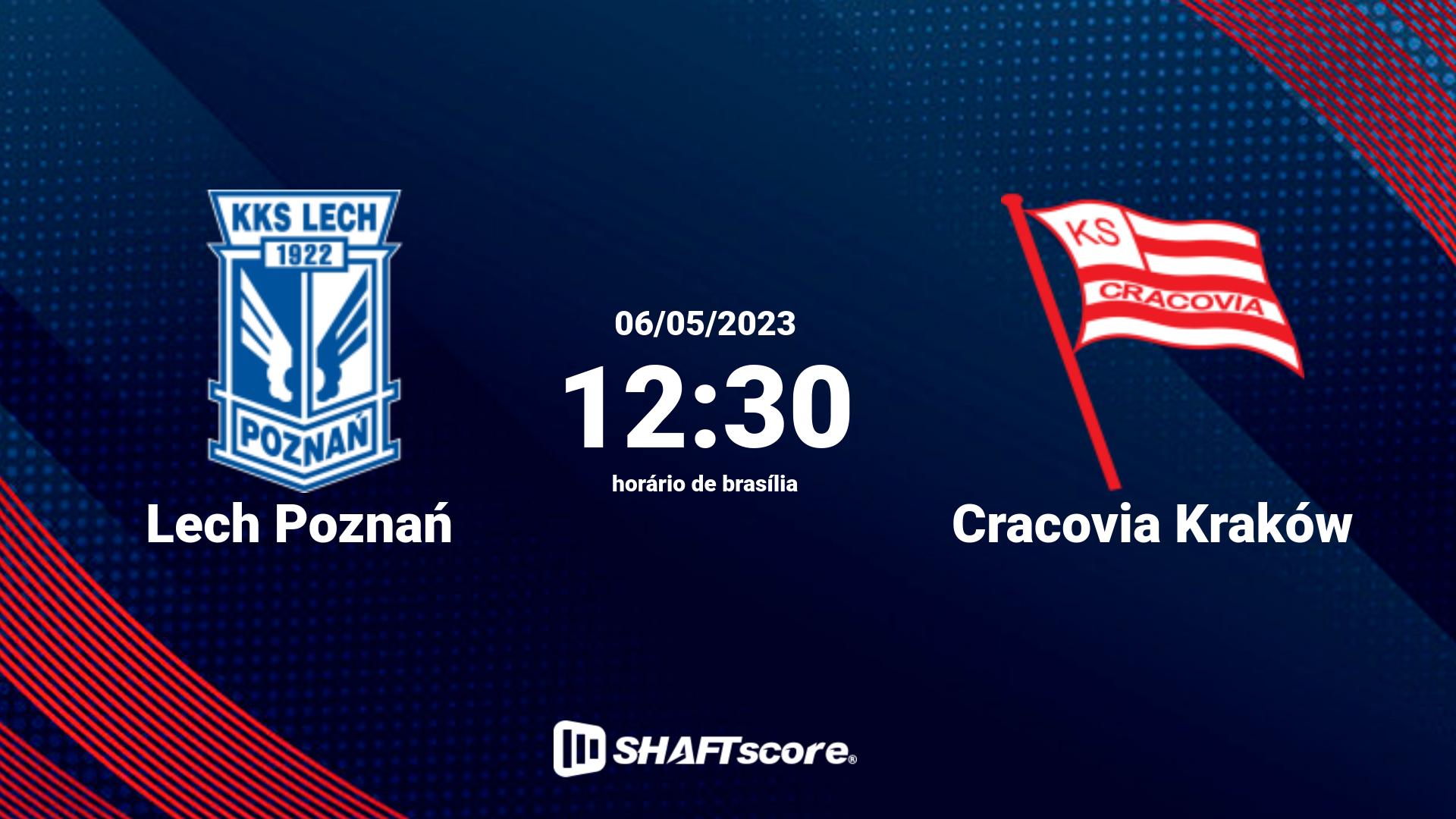 Estatísticas do jogo Lech Poznań vs Cracovia Kraków 06.05 12:30