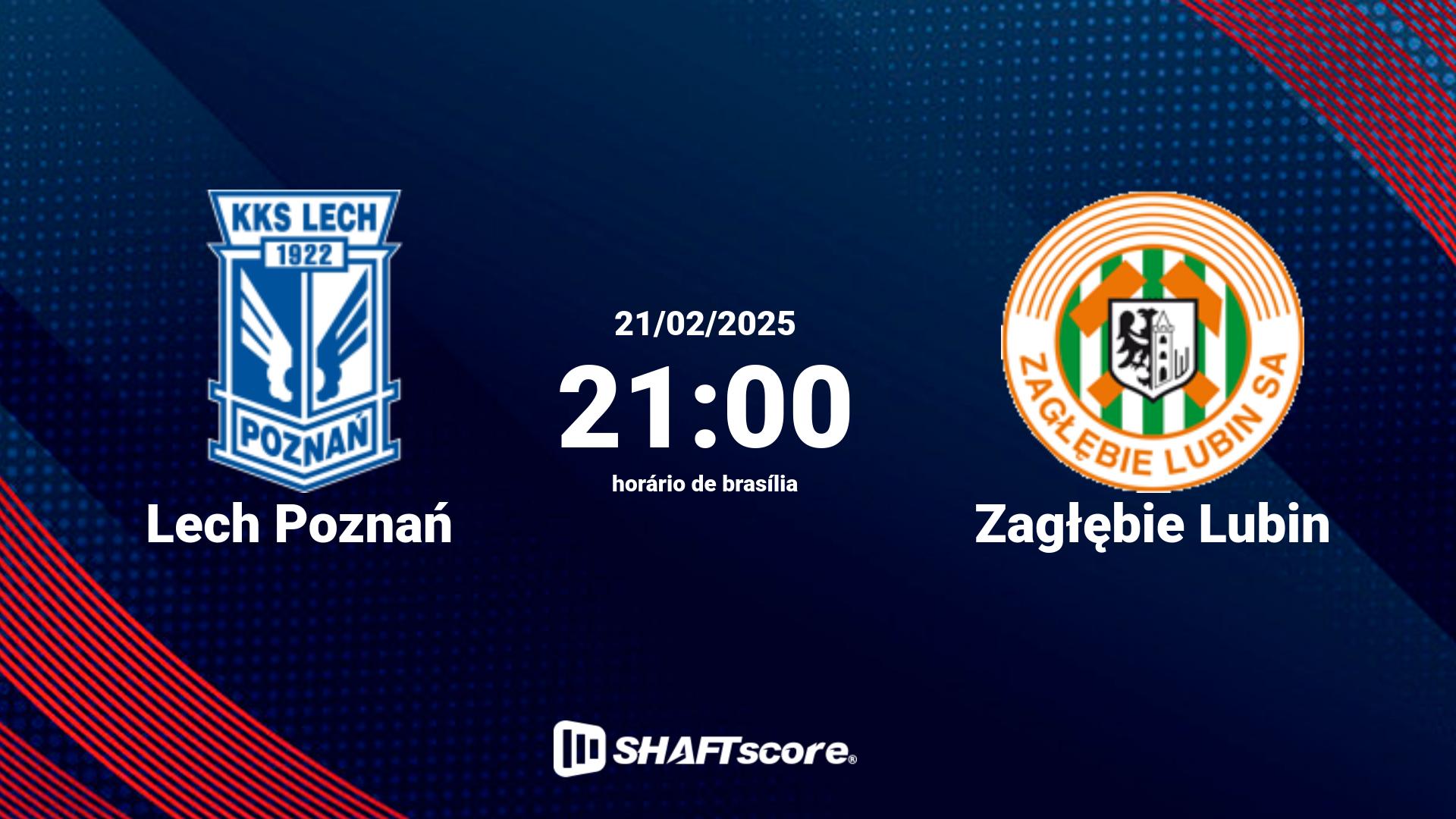 Estatísticas do jogo Lech Poznań vs Zagłębie Lubin 21.02 21:00