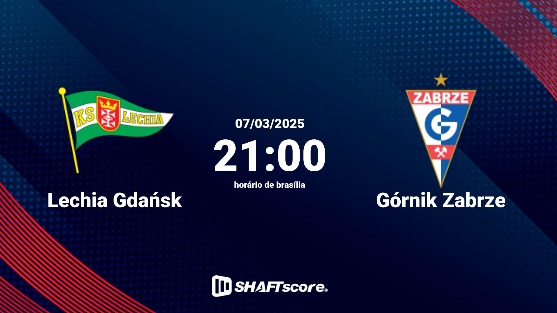 Estatísticas do jogo Lechia Gdańsk vs Górnik Zabrze 07.03 21:00