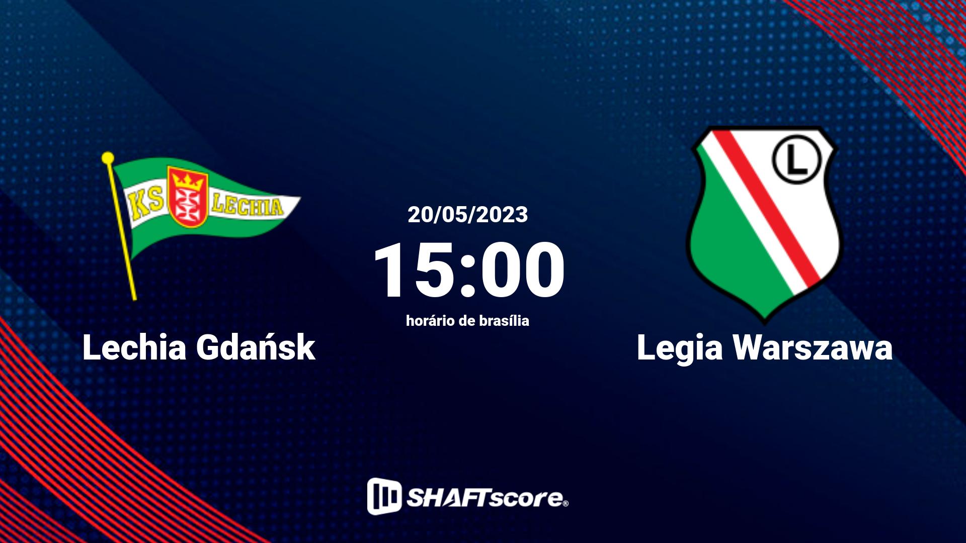 Estatísticas do jogo Lechia Gdańsk vs Legia Warszawa 20.05 15:00