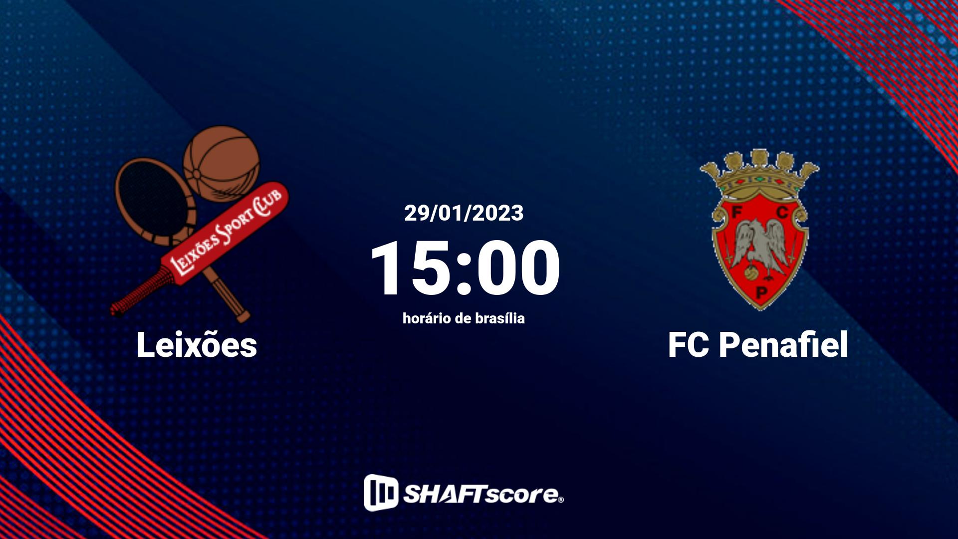 Estatísticas do jogo Leixões vs FC Penafiel 29.01 15:00