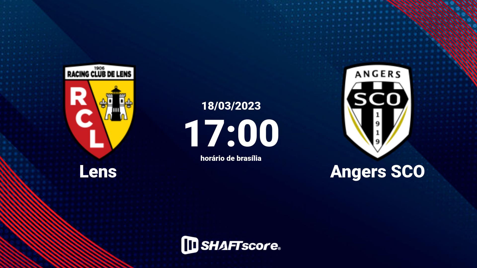 Estatísticas do jogo Lens vs Angers SCO 18.03 17:00