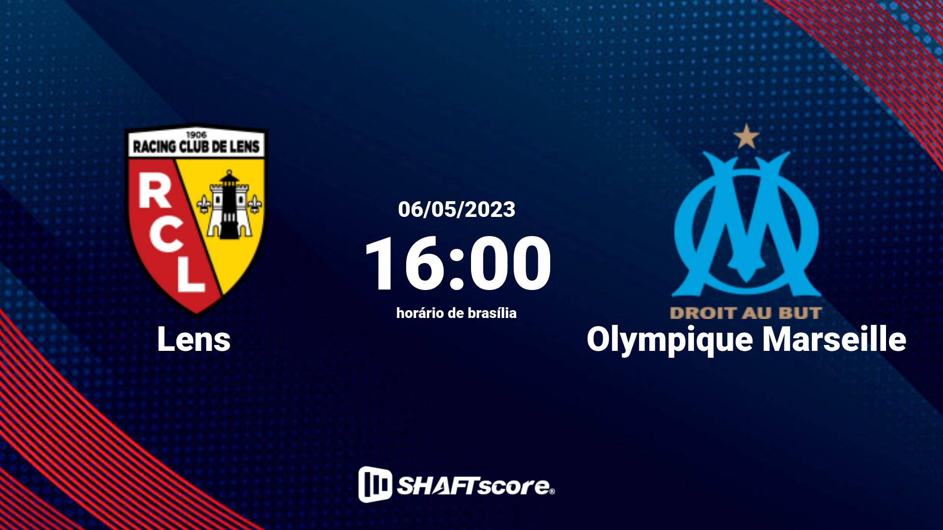 Estatísticas do jogo Lens vs Olympique Marseille 06.05 16:00