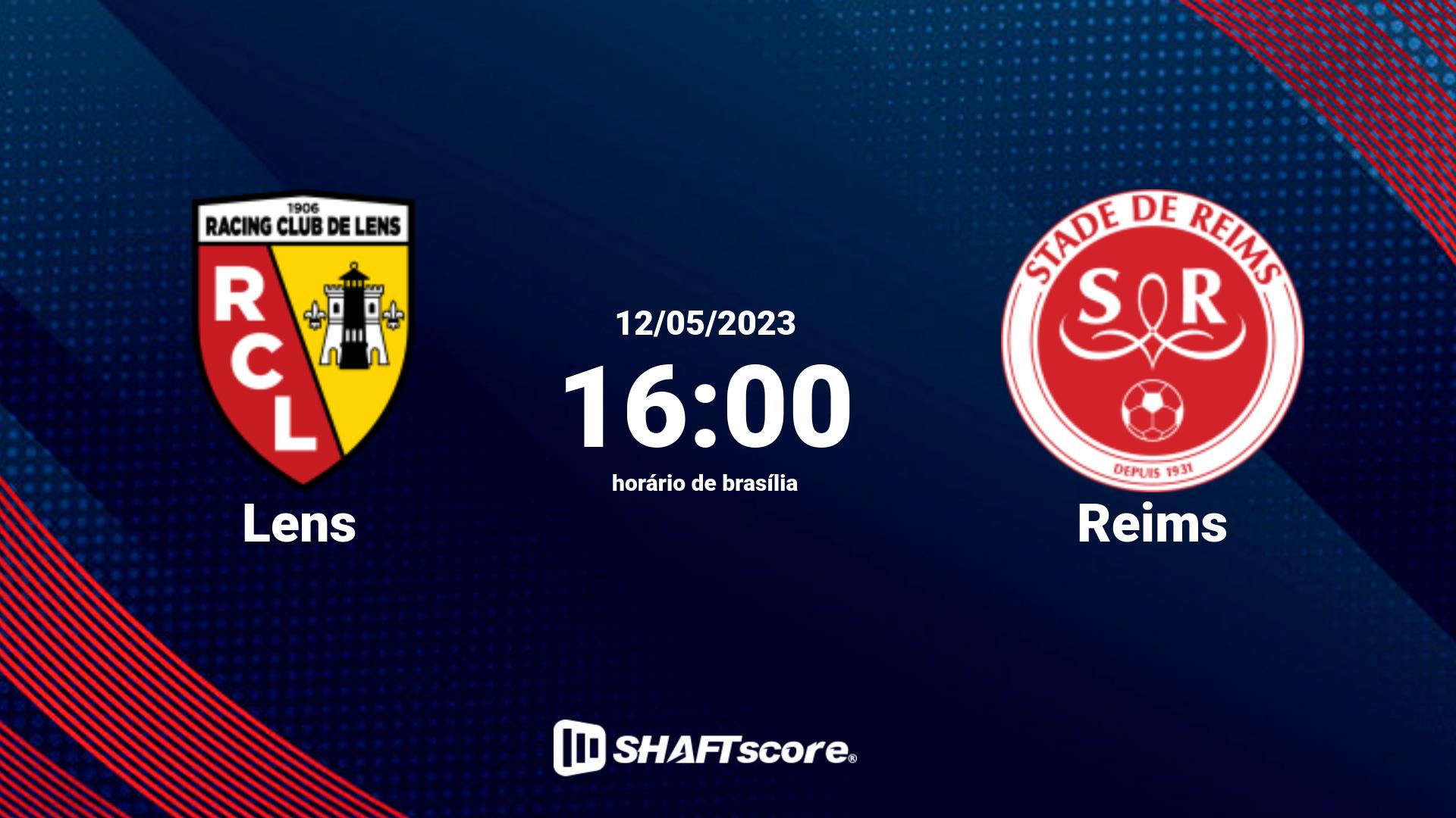 Estatísticas do jogo Lens vs Reims 12.05 16:00