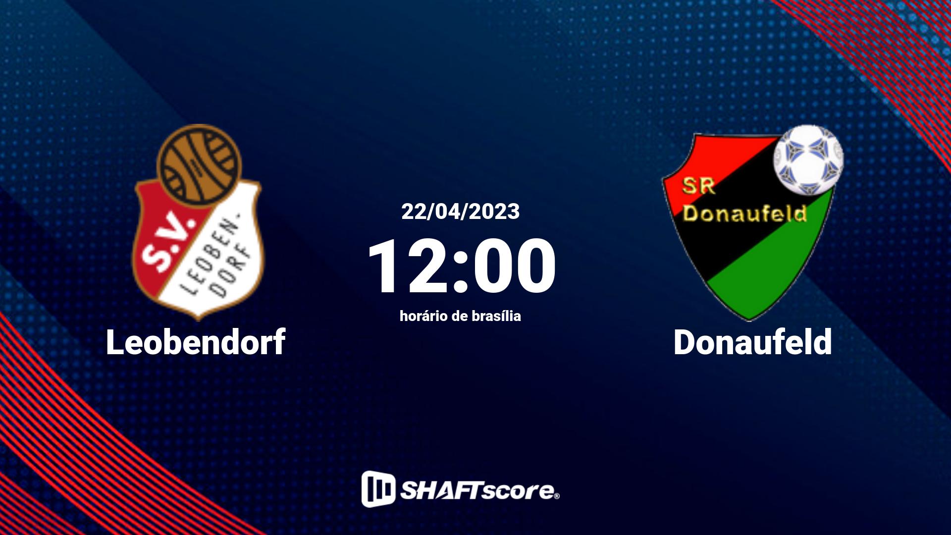 Estatísticas do jogo Leobendorf vs Donaufeld 22.04 12:00