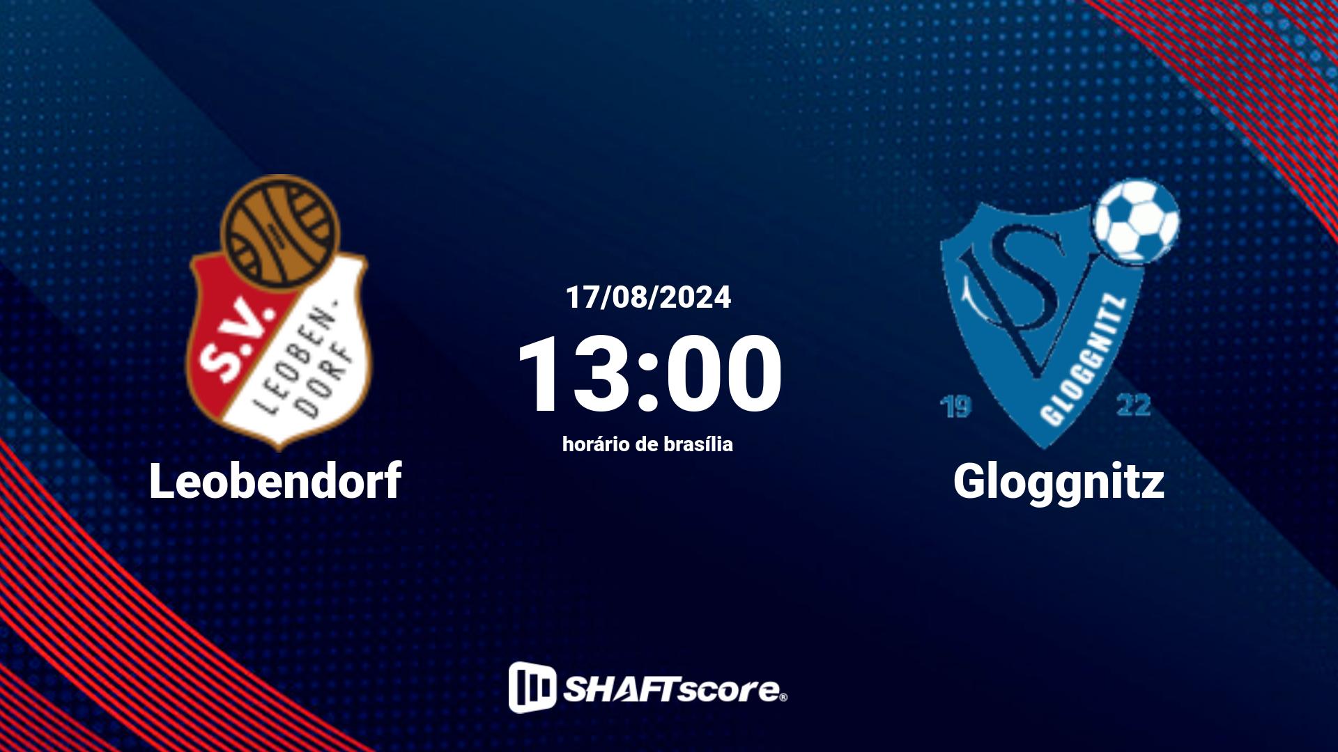 Estatísticas do jogo Leobendorf vs Gloggnitz 17.08 13:00