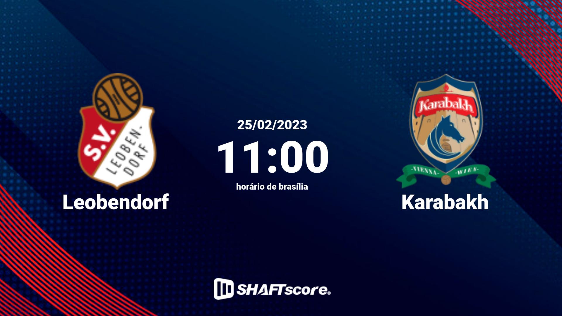 Estatísticas do jogo Leobendorf vs Karabakh 25.02 11:00