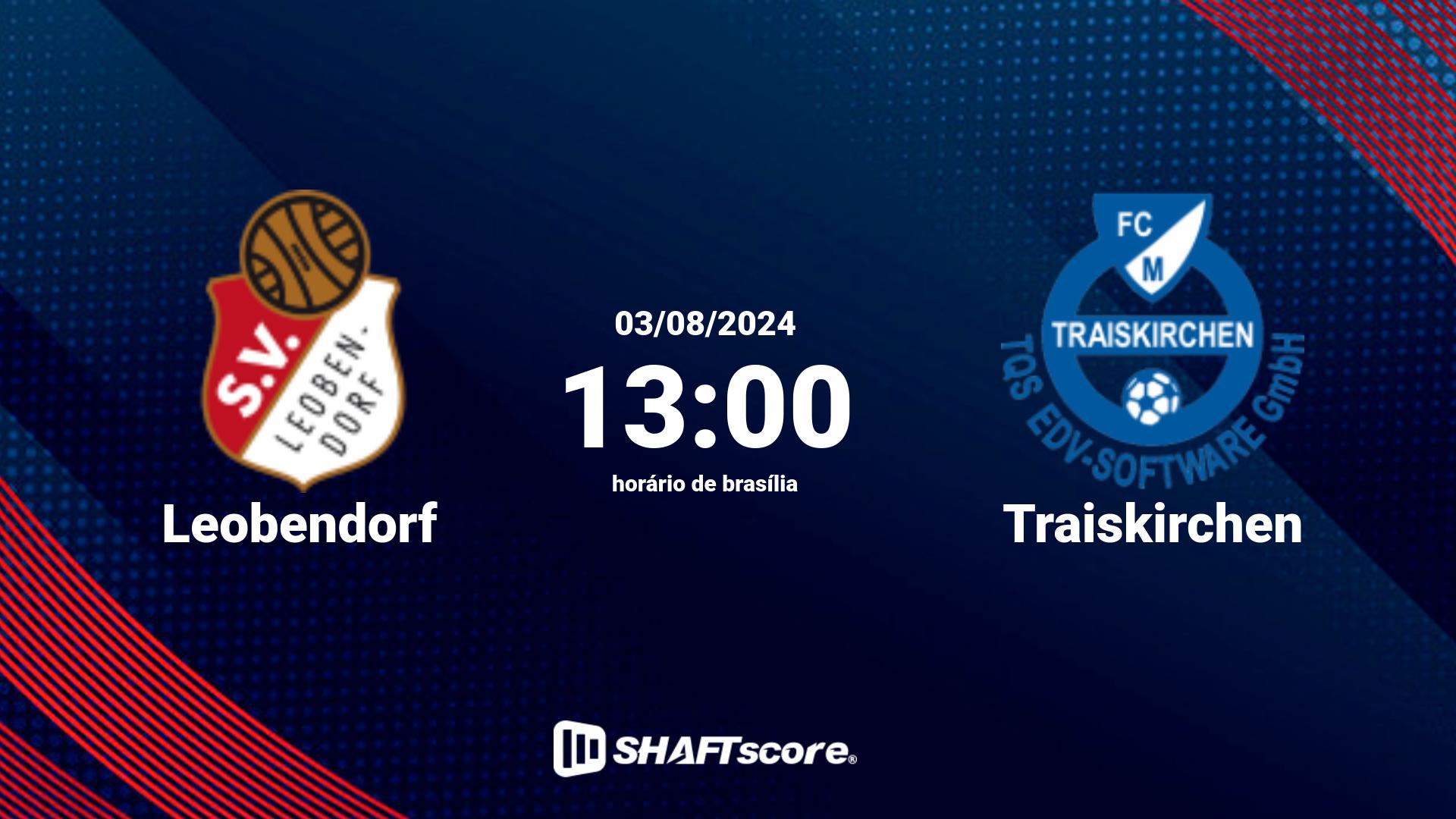 Estatísticas do jogo Leobendorf vs Traiskirchen 03.08 13:00