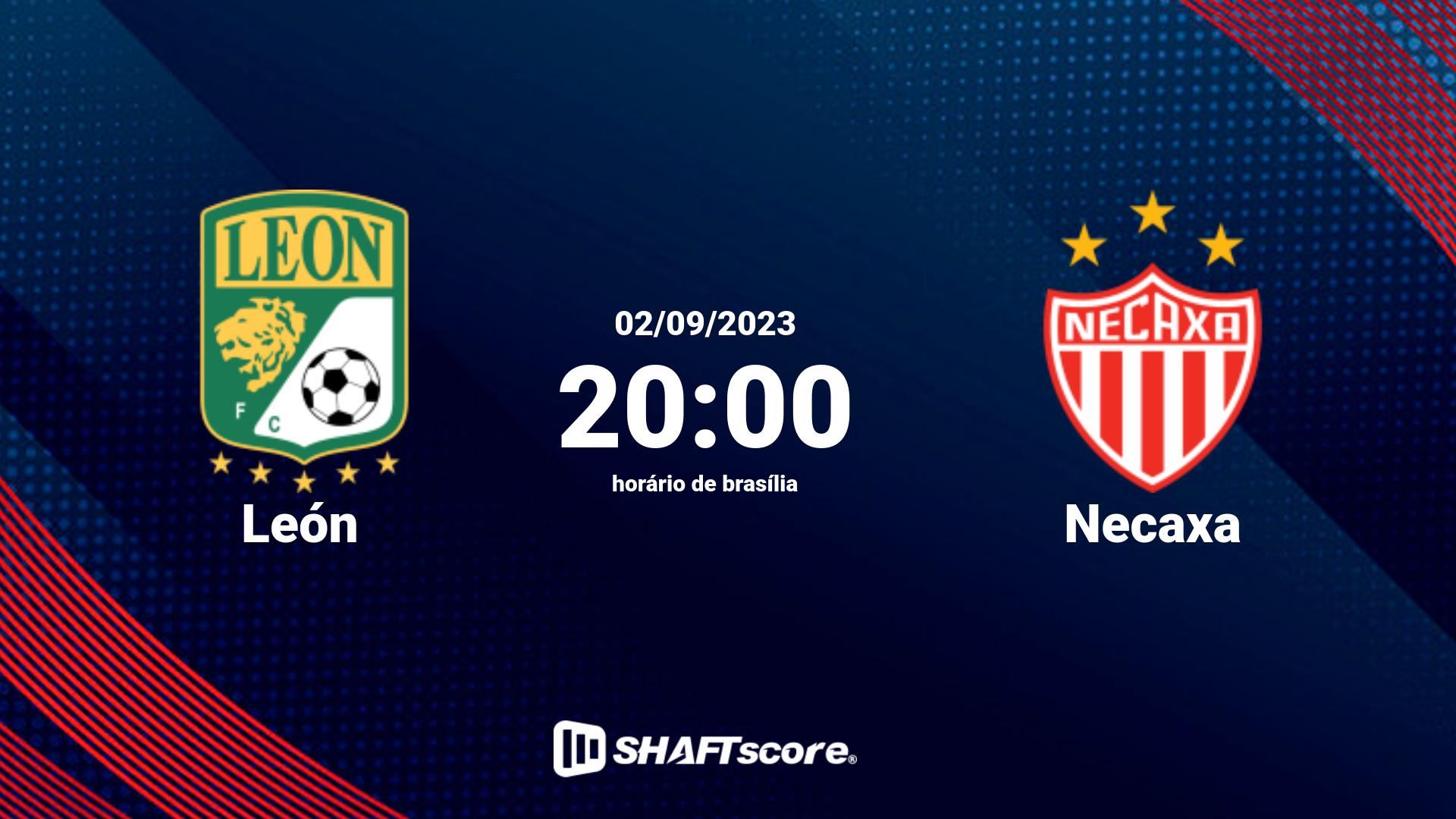 Estatísticas do jogo León vs Necaxa 02.09 20:00