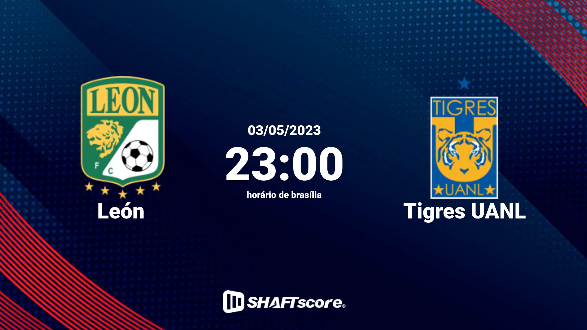 Estatísticas do jogo León vs Tigres UANL 03.05 23:00