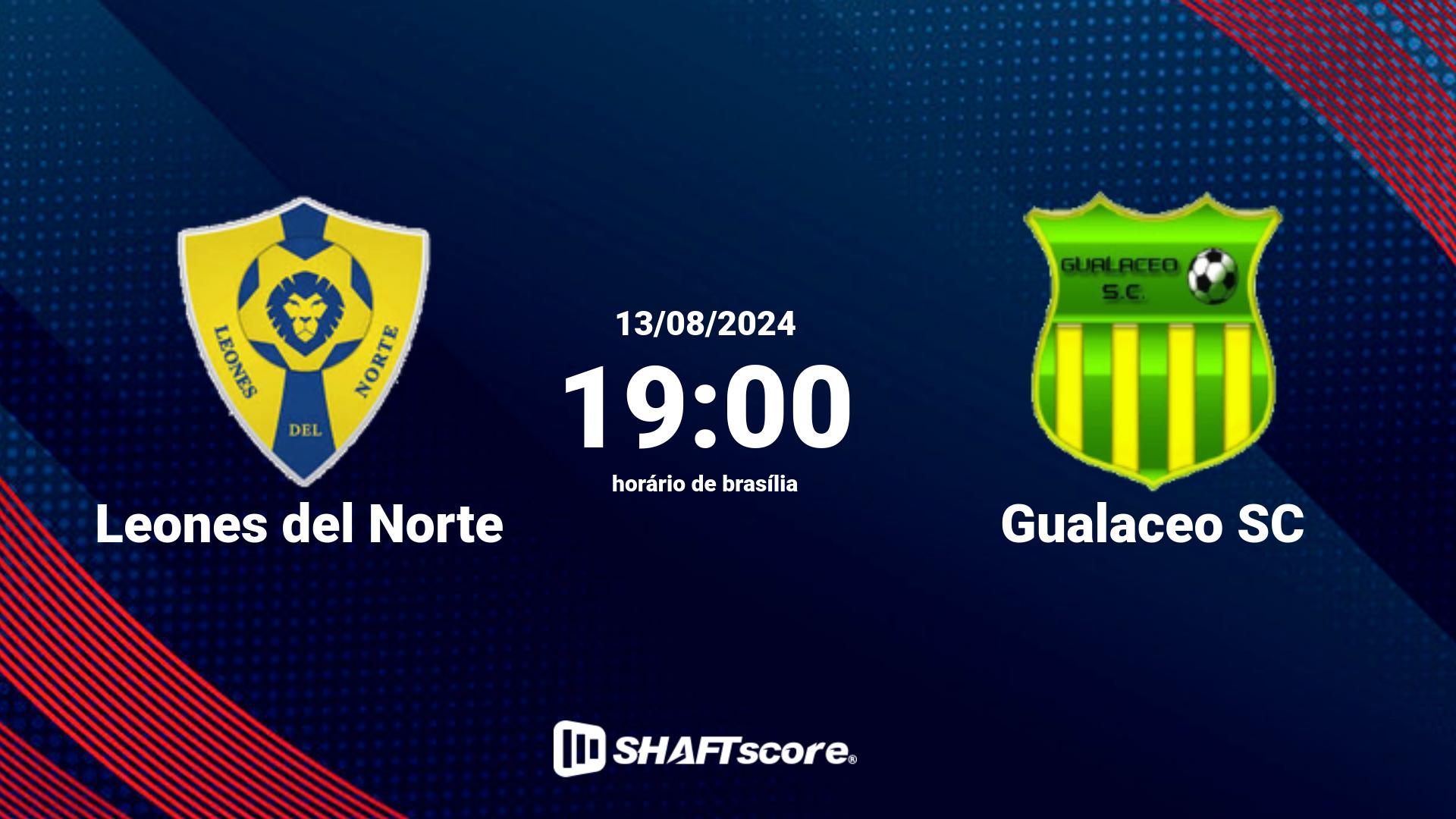 Estatísticas do jogo Leones del Norte vs Gualaceo SC 13.08 19:00
