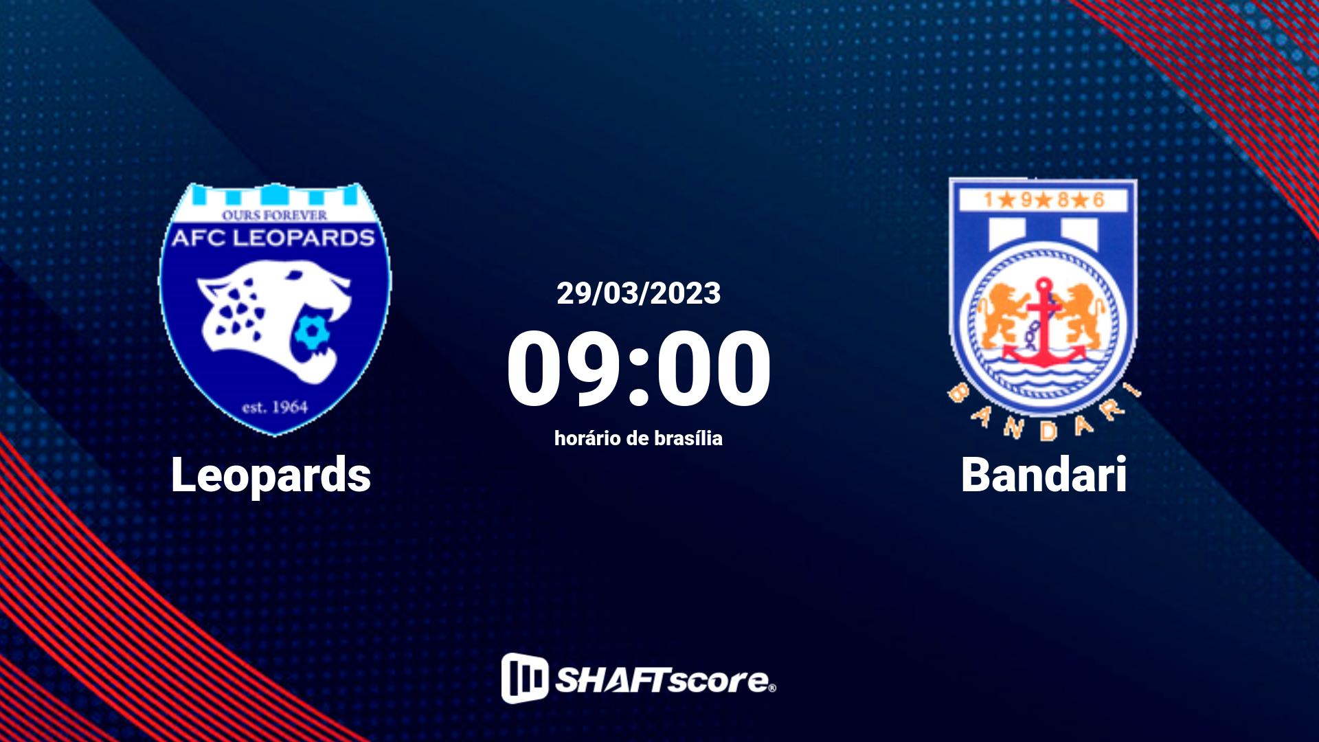 Estatísticas do jogo Leopards vs Bandari 29.03 09:00