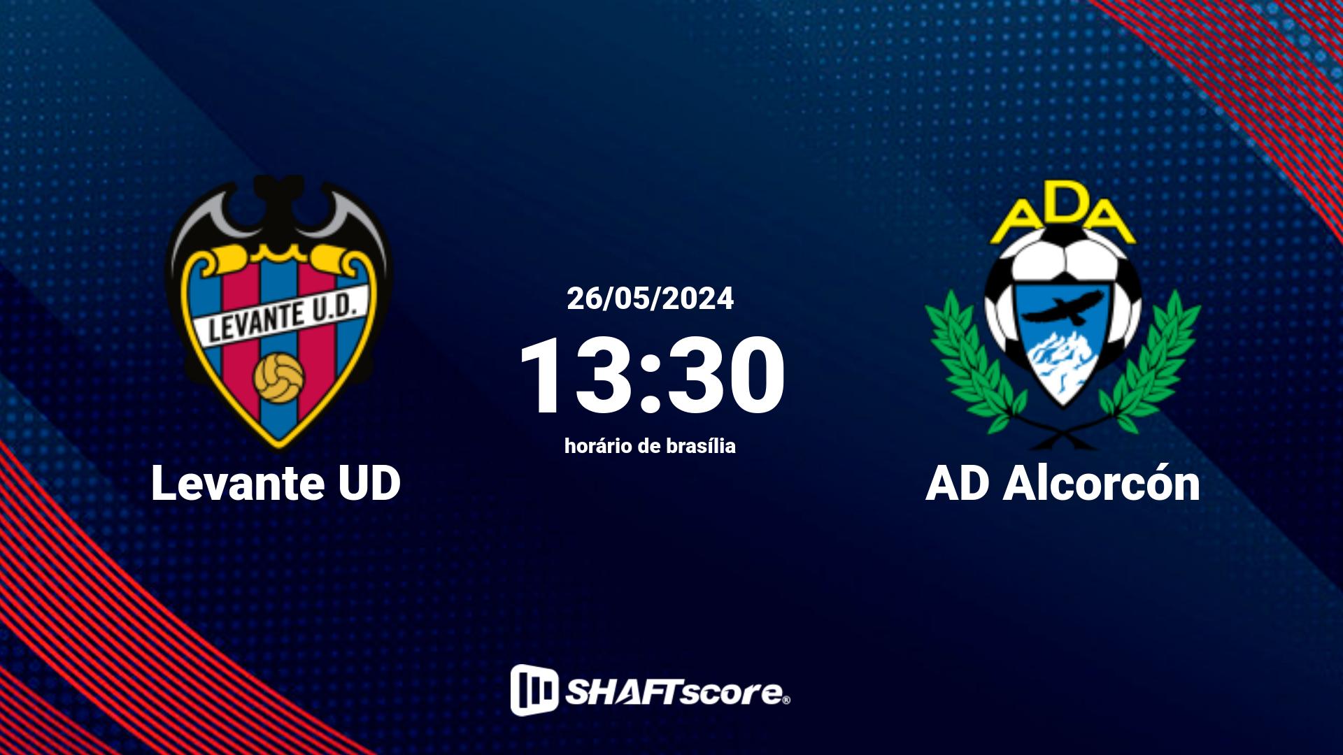Estatísticas do jogo Levante UD vs AD Alcorcón 26.05 13:30
