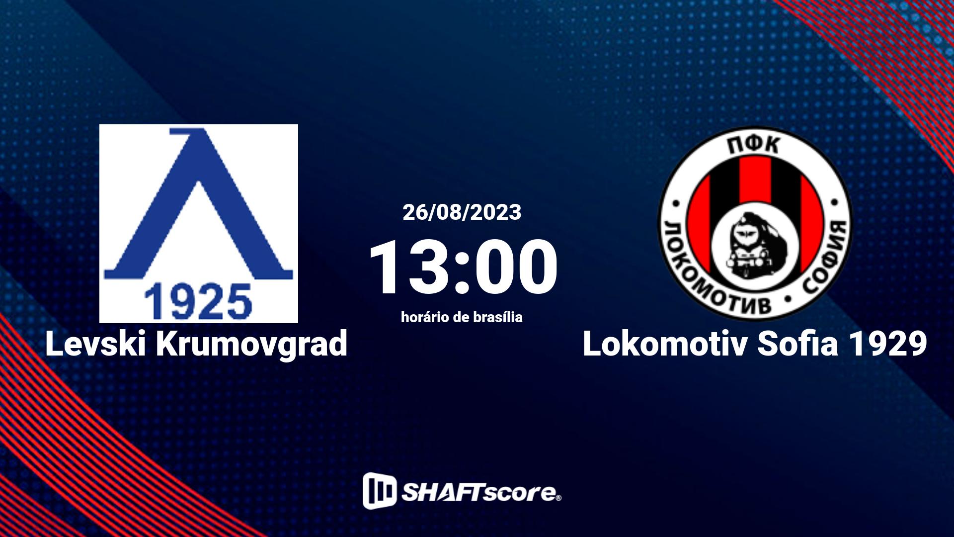 Estatísticas do jogo Levski Krumovgrad vs Lokomotiv Sofia 1929 26.08 13:00