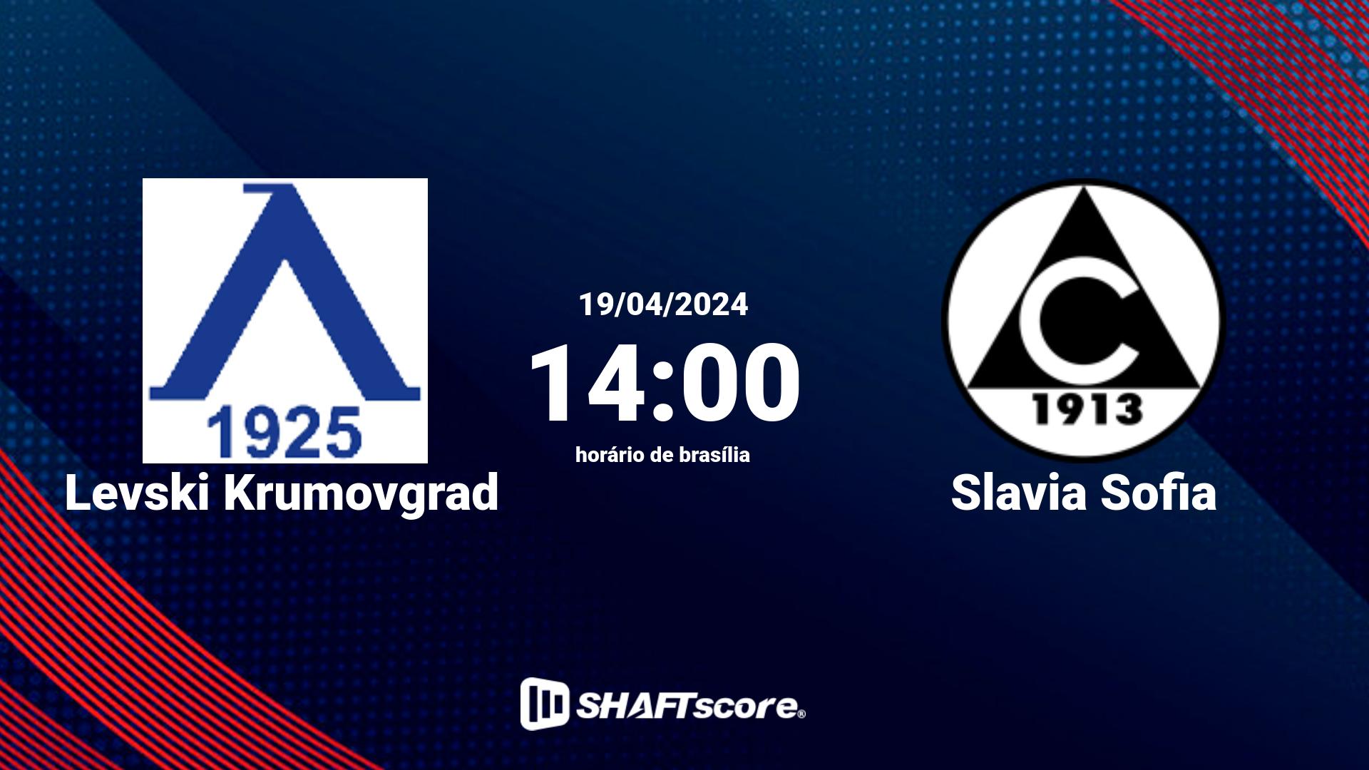 Estatísticas do jogo Levski Krumovgrad vs Slavia Sofia 19.04 14:00