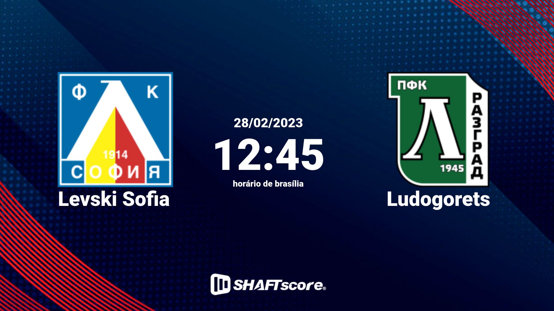 Estatísticas do jogo Levski Sofia vs Ludogorets 28.02 12:45