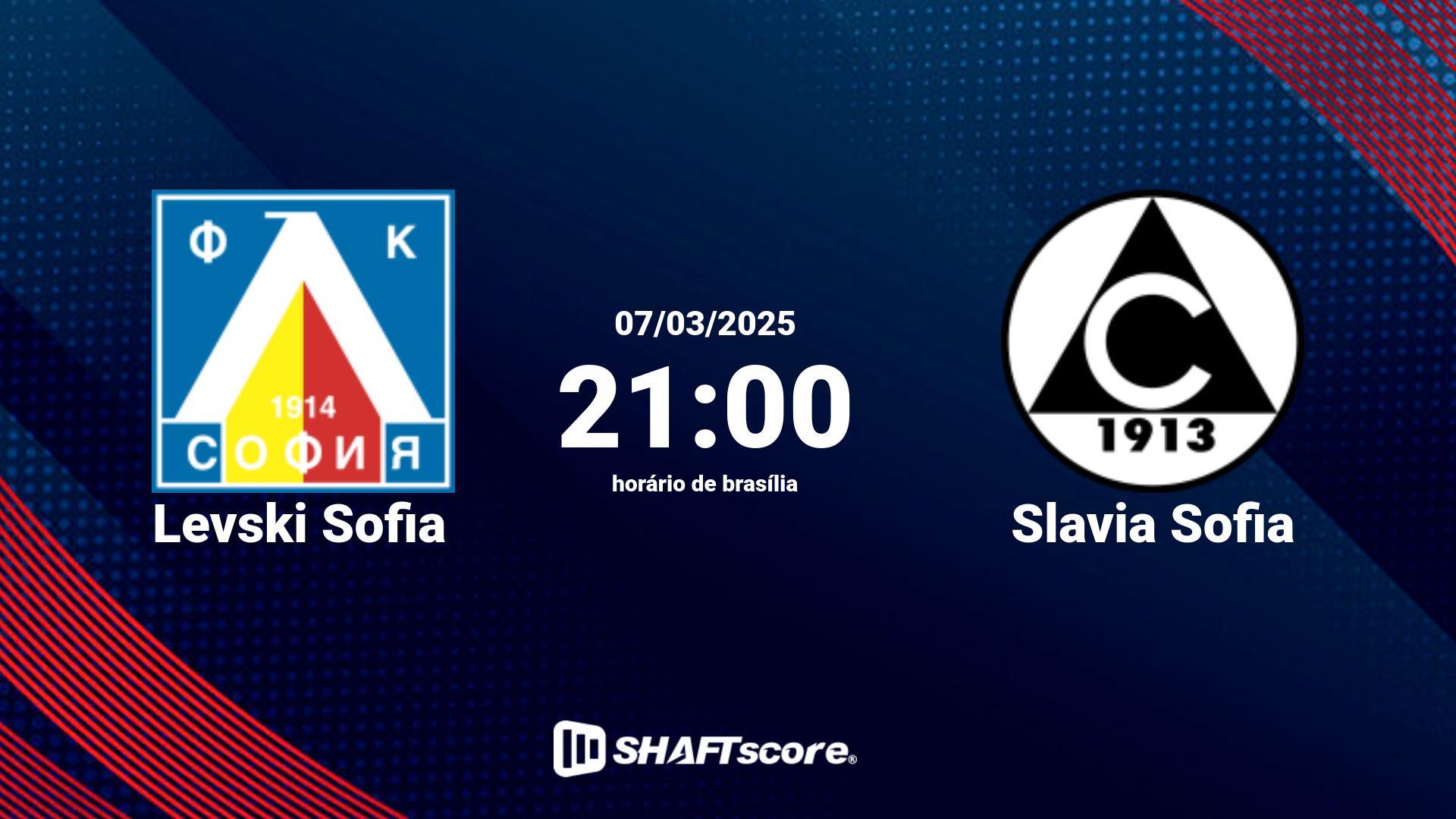 Estatísticas do jogo Levski Sofia vs Slavia Sofia 07.03 21:00