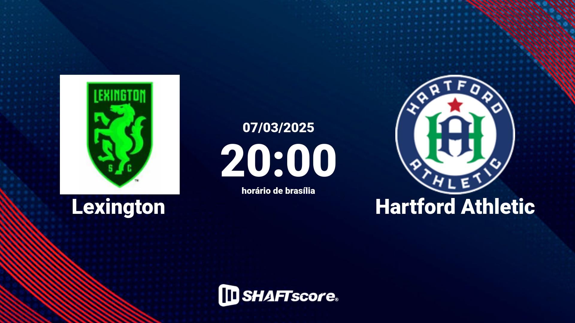 Estatísticas do jogo Lexington vs Hartford Athletic 07.03 20:00