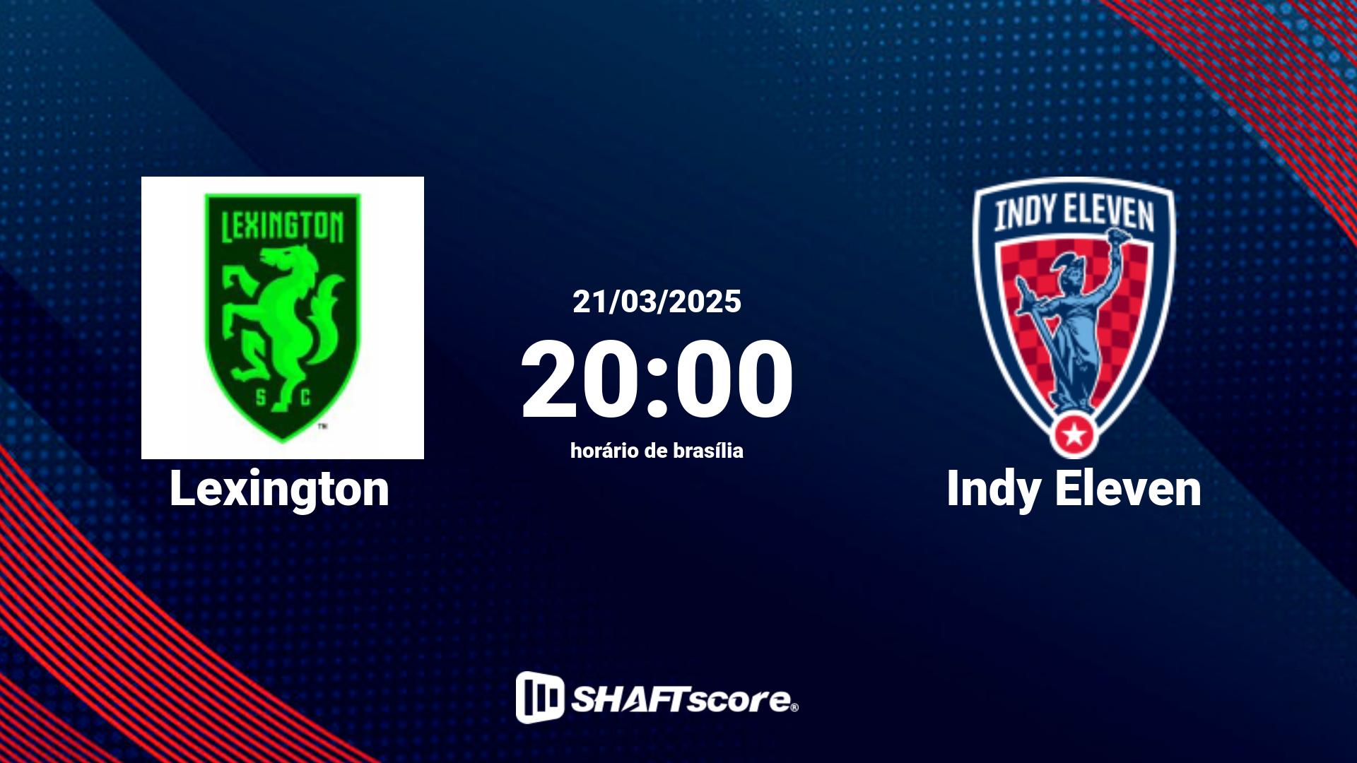 Estatísticas do jogo Lexington vs Indy Eleven 21.03 20:00