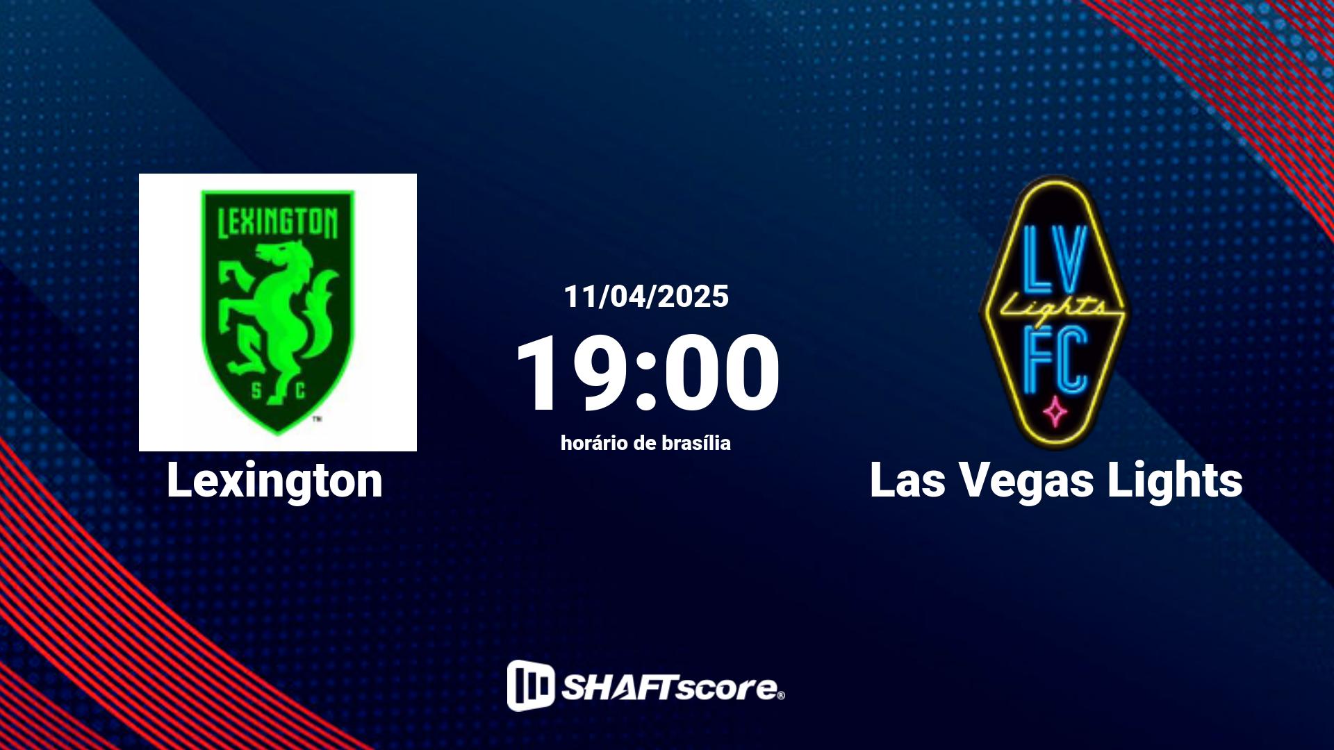 Estatísticas do jogo Lexington vs Las Vegas Lights 11.04 19:00