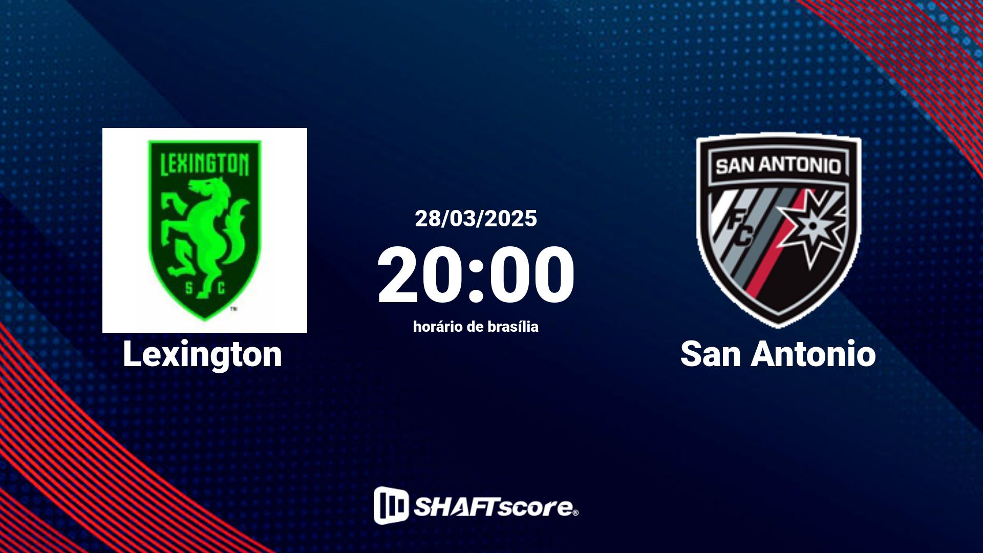 Estatísticas do jogo Lexington vs San Antonio 28.03 20:00