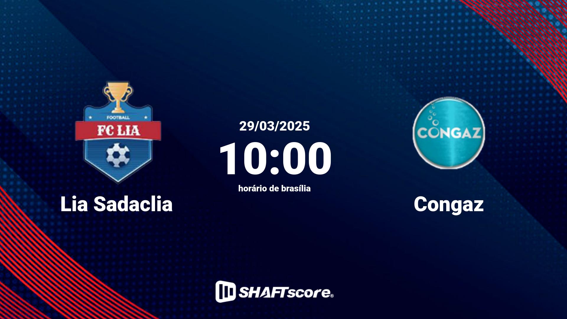 Estatísticas do jogo Lia Sadaclia vs Congaz 29.03 10:00