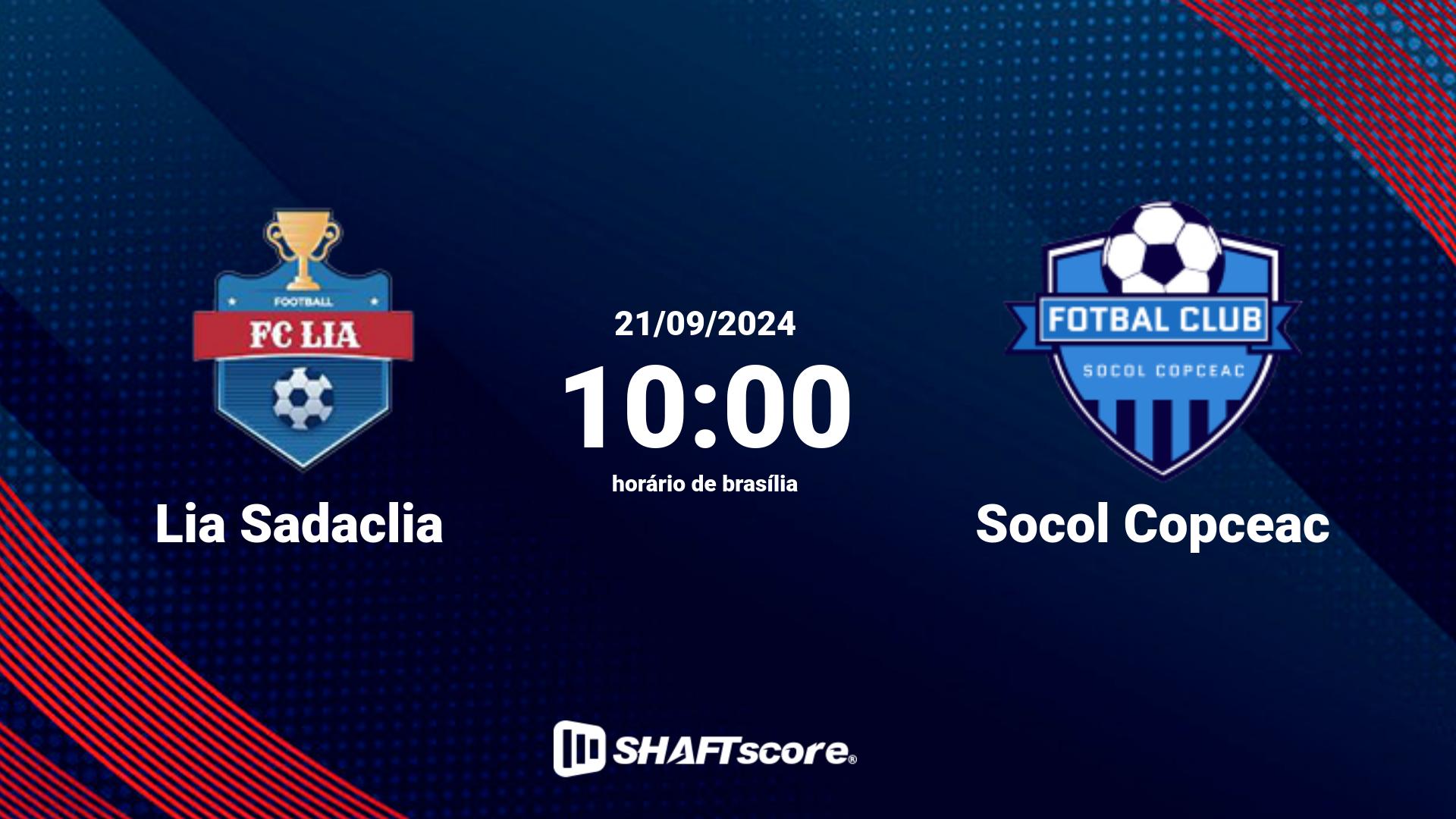 Estatísticas do jogo Lia Sadaclia vs Socol Copceac 21.09 10:00