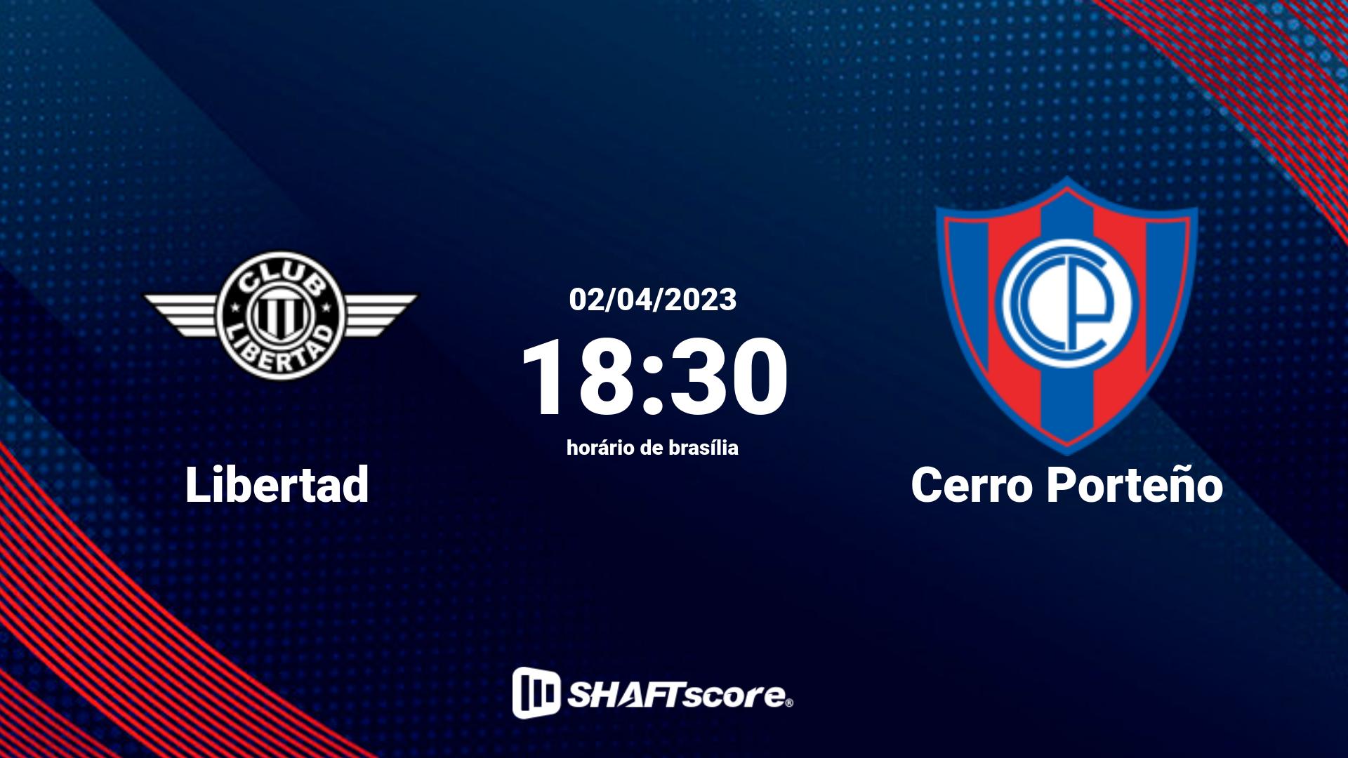 Estatísticas do jogo Libertad vs Cerro Porteño 02.04 18:30