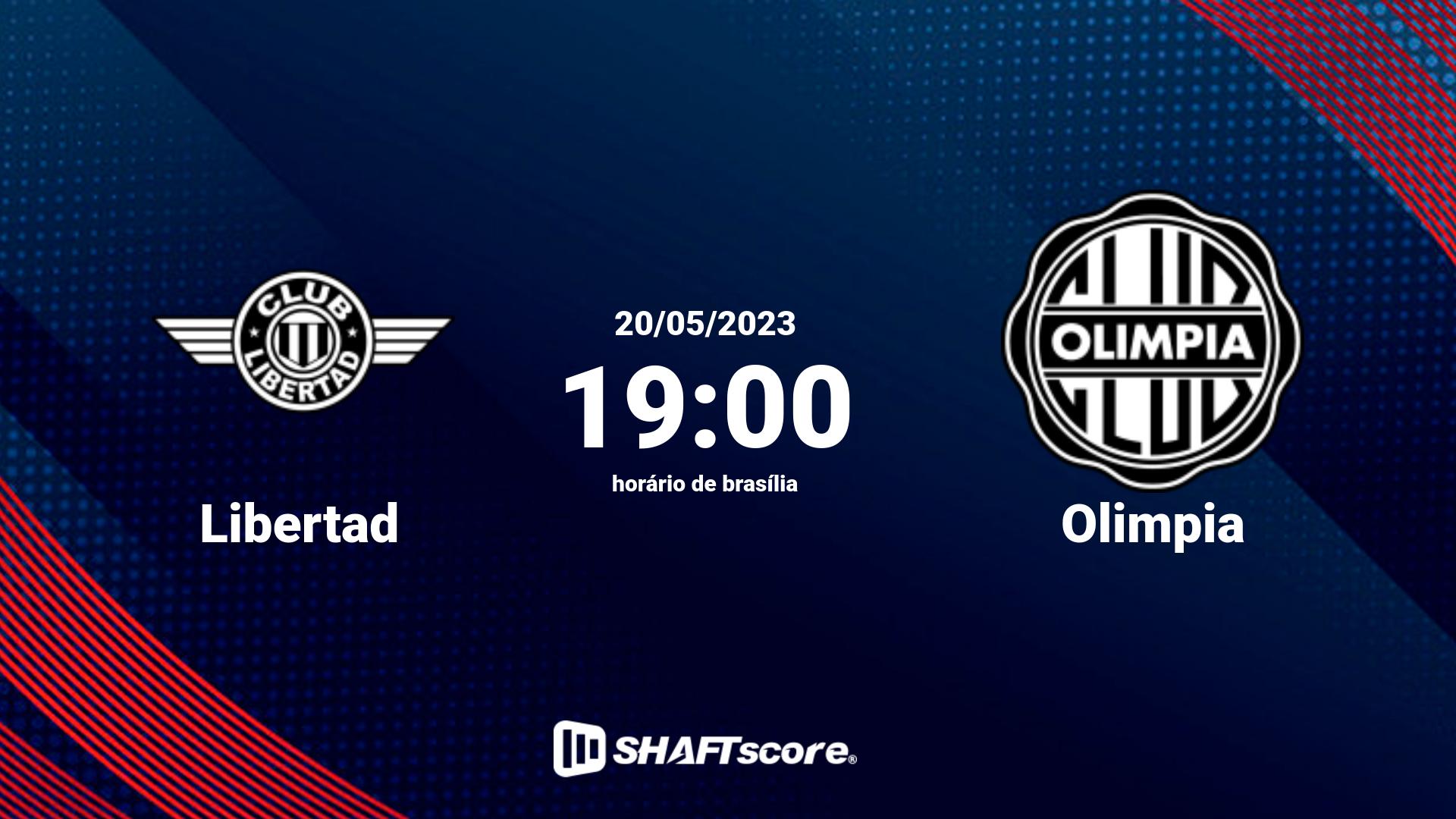 Estatísticas do jogo Libertad vs Olimpia 20.05 19:00