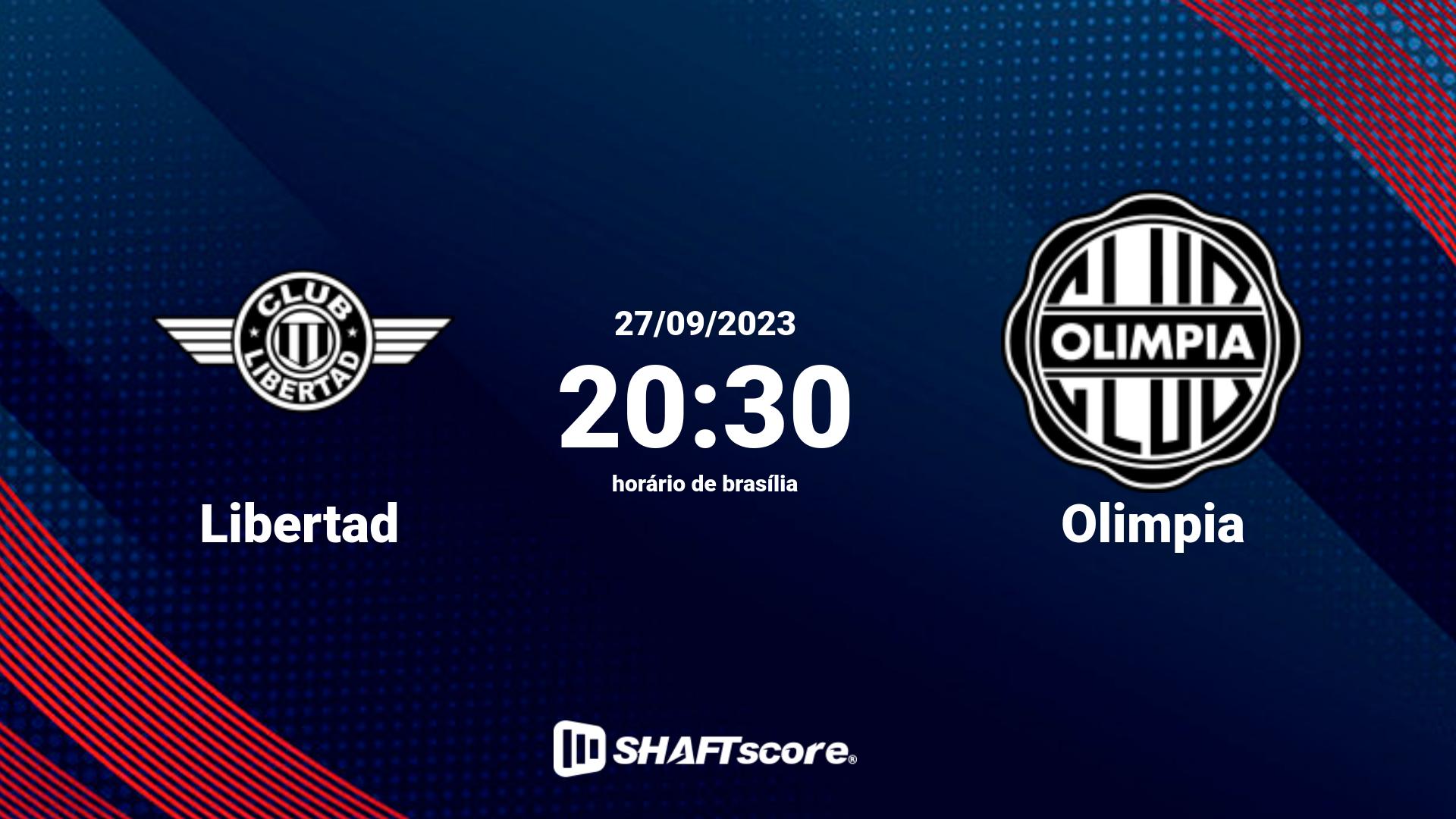 Estatísticas do jogo Libertad vs Olimpia 27.09 20:30