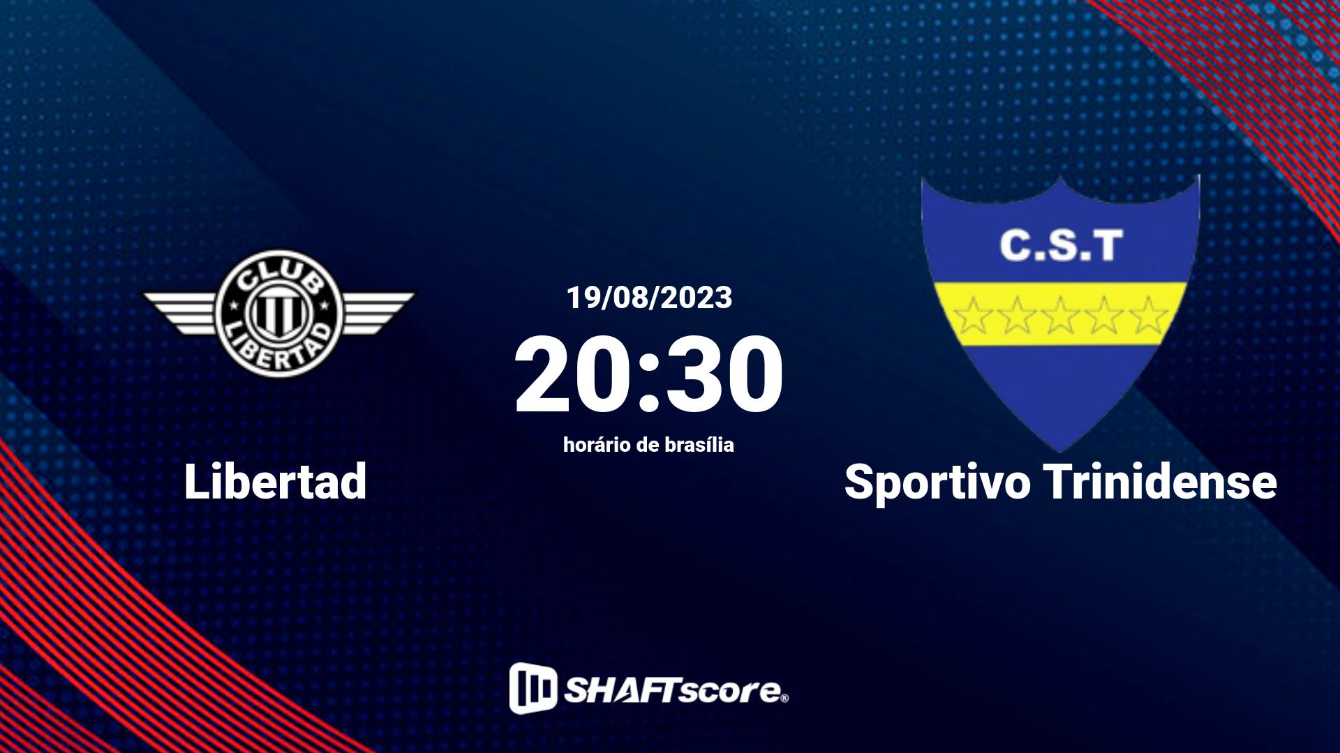 Estatísticas do jogo Libertad vs Sportivo Trinidense 19.08 20:30