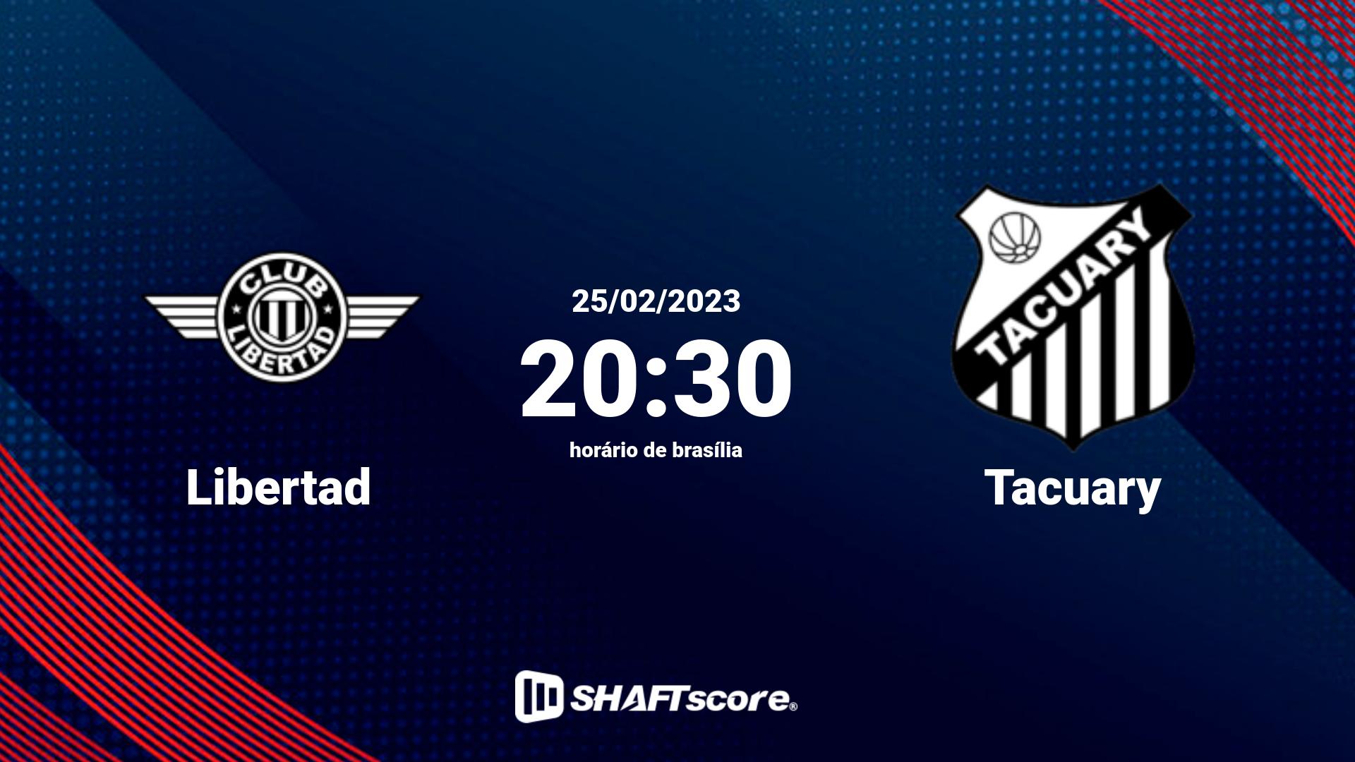 Estatísticas do jogo Libertad vs Tacuary 25.02 20:30