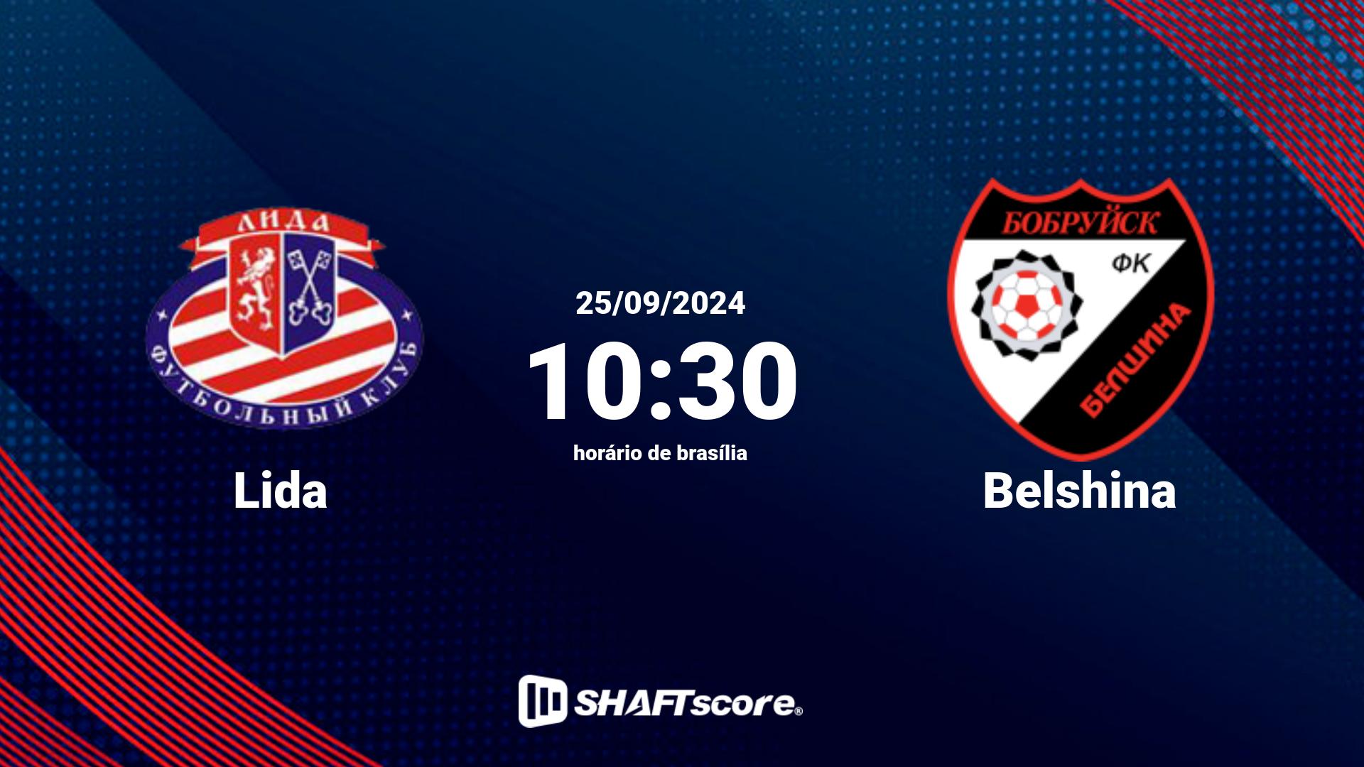 Estatísticas do jogo Lida vs Belshina 25.09 10:30