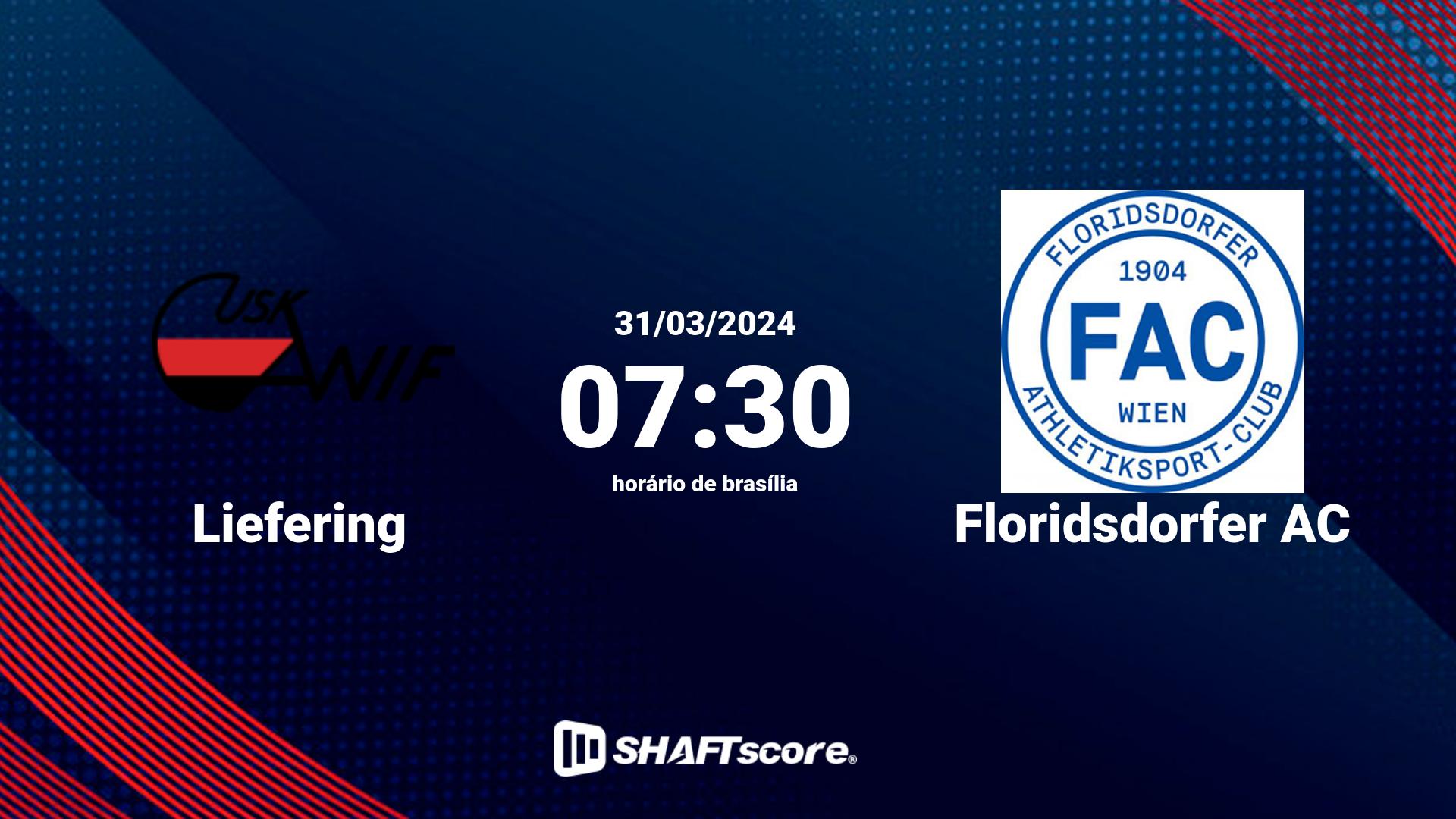 Estatísticas do jogo Liefering vs Floridsdorfer AC 31.03 07:30