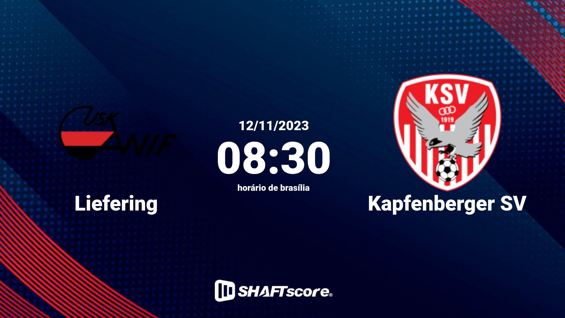 Estatísticas do jogo Liefering vs Kapfenberger SV 12.11 08:30