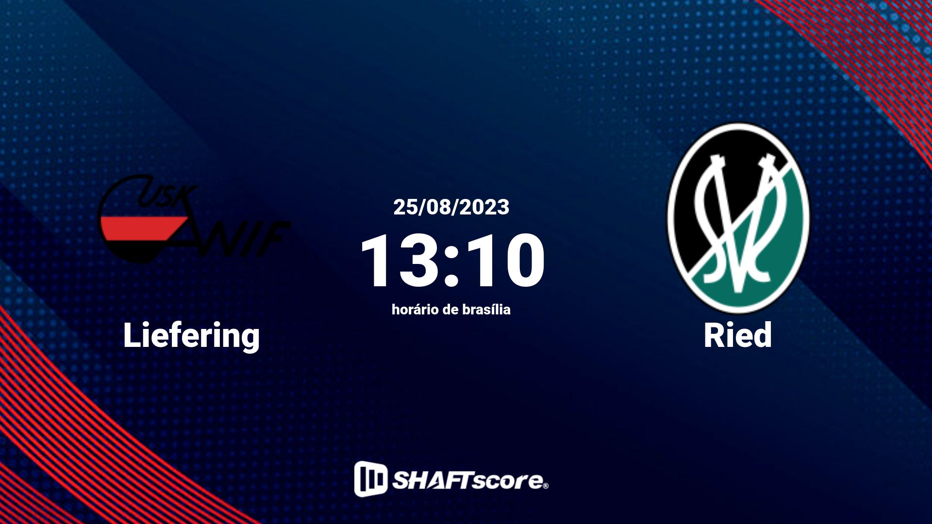 Estatísticas do jogo Liefering vs Ried 25.08 13:10