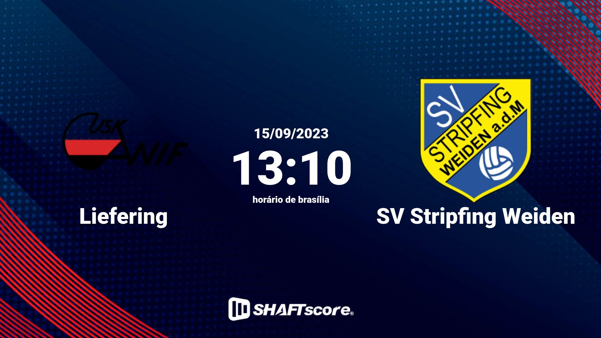 Estatísticas do jogo Liefering vs SV Stripfing Weiden 15.09 13:10