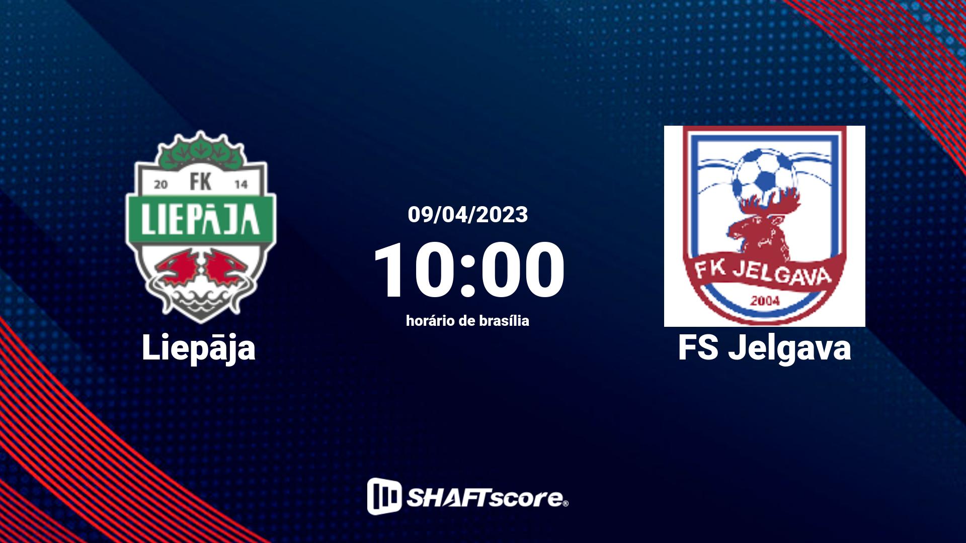 Estatísticas do jogo Liepāja vs FS Jelgava 09.04 10:00