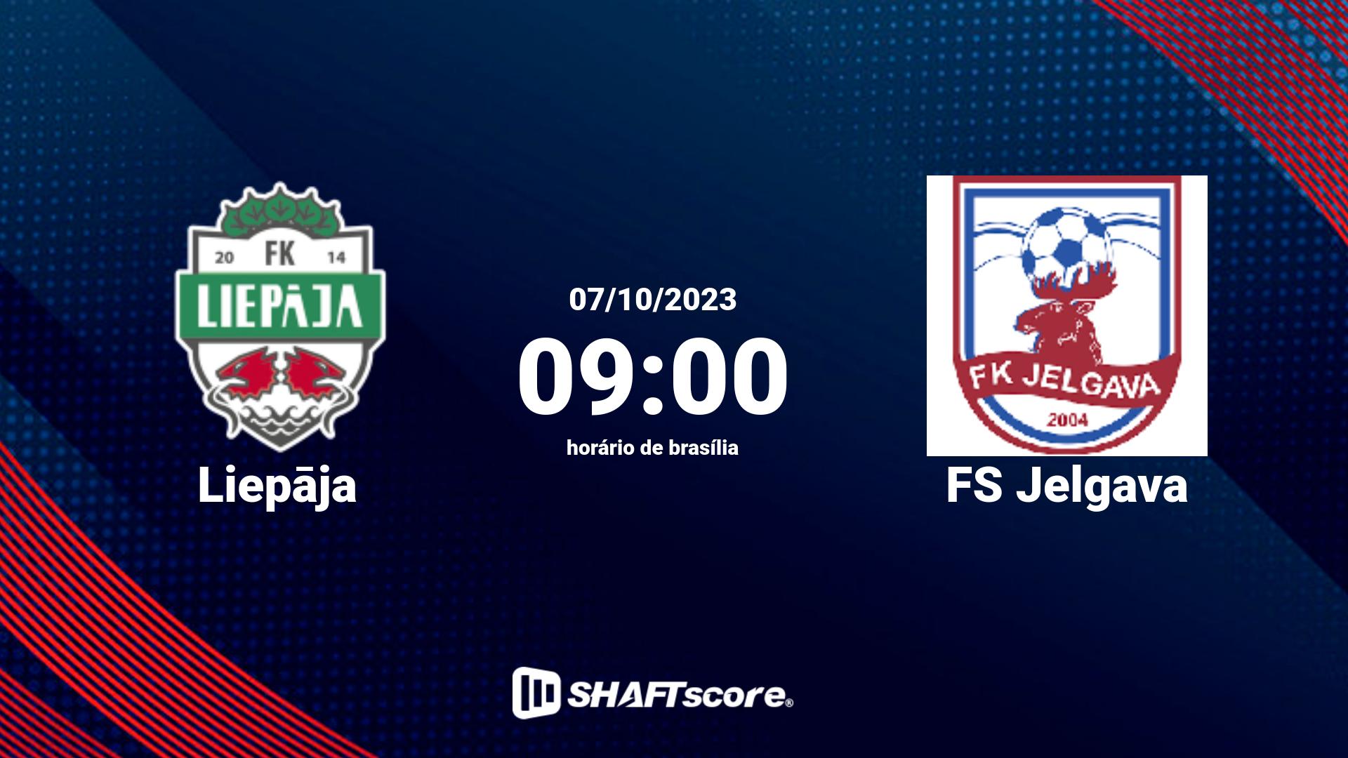 Estatísticas do jogo Liepāja vs FS Jelgava 07.10 09:00